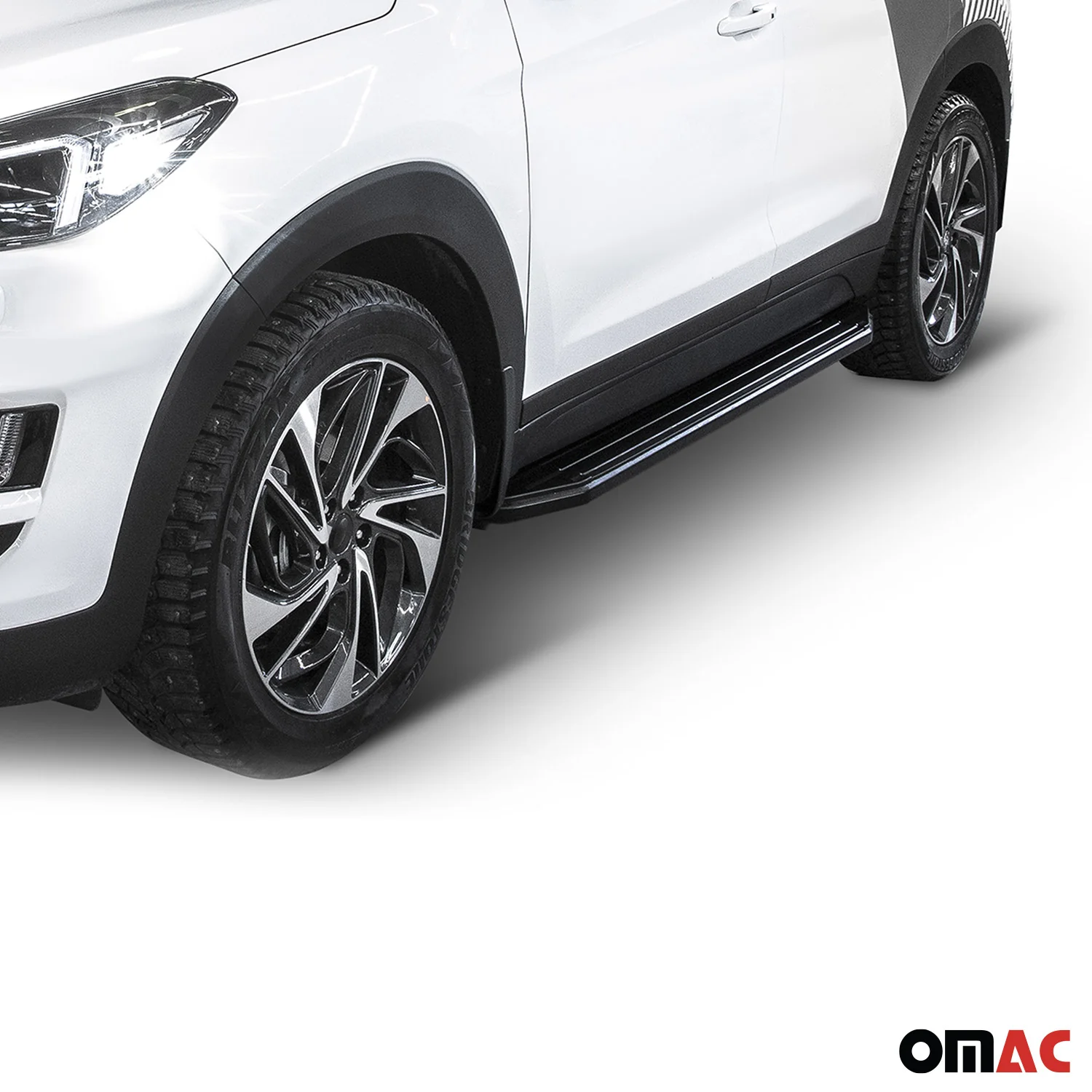 Trittbretter Seitenschweller für Hyundai Tucson 2015-2020 Alu Schwarz ABE - Image 3