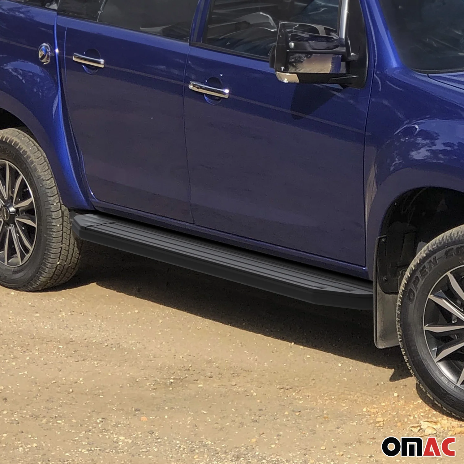 Trittbretter Seitenschweller für Isuzu D-Max 2015-2021 Alu Schwarz ABE - Image 3