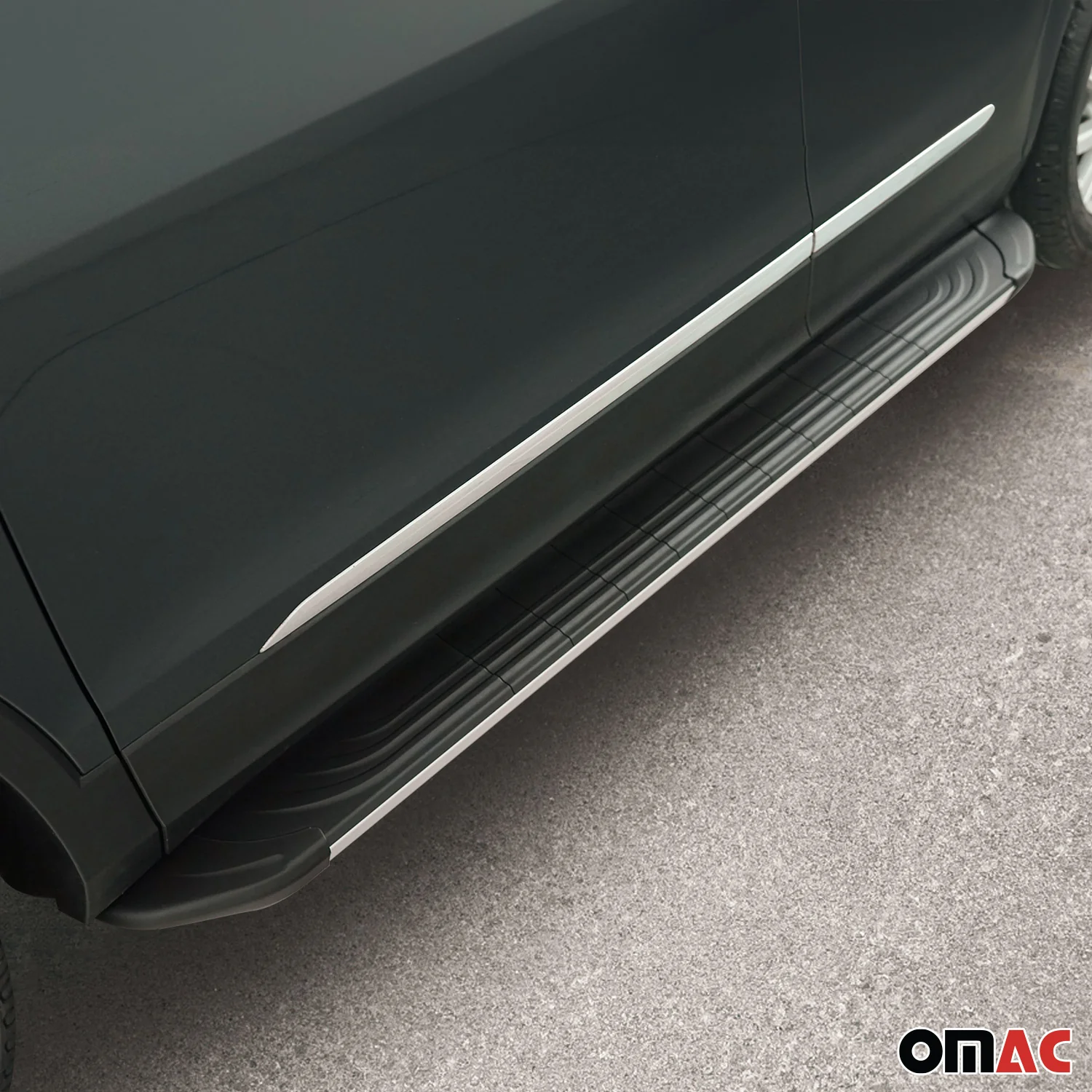 Trittbretter Seitenschweller für Kia Sportage 2015-2021 Aluminium Schwarz Silber - Image 3