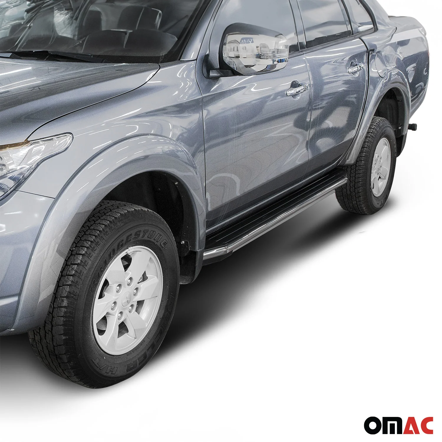 Trittbretter Seitenschweller für Nissan Navara II D40 2005-2014 Aluminium 2tlg - Image 3