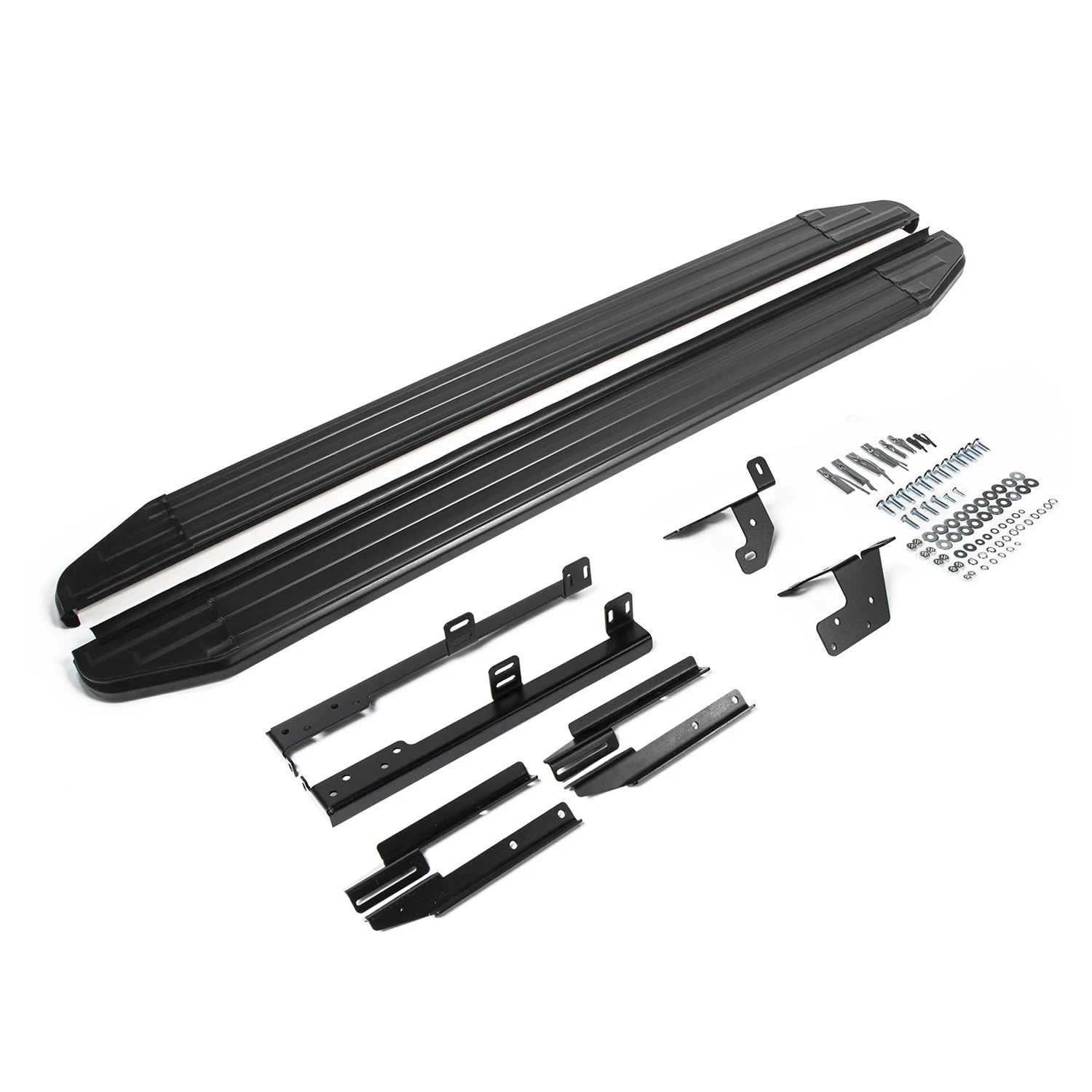 Trittbretter Seitenschweller für Nissan Pathfinder 2004-2014 ABE Schwarz Alu - Image 2