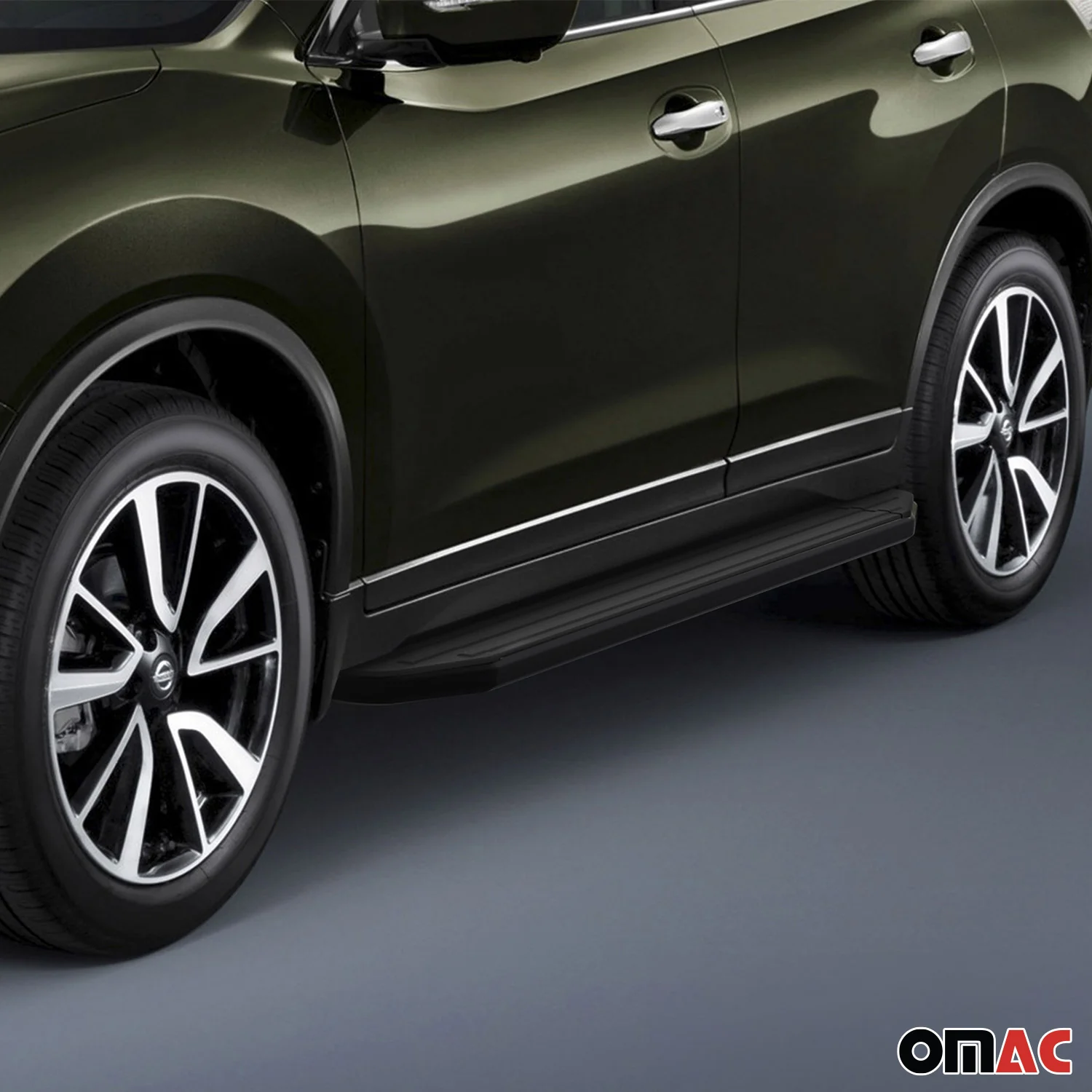 Trittbretter Seitenschweller für Nissan X-Trail 2007-2015 Alu Schwarz ABE - Image 3