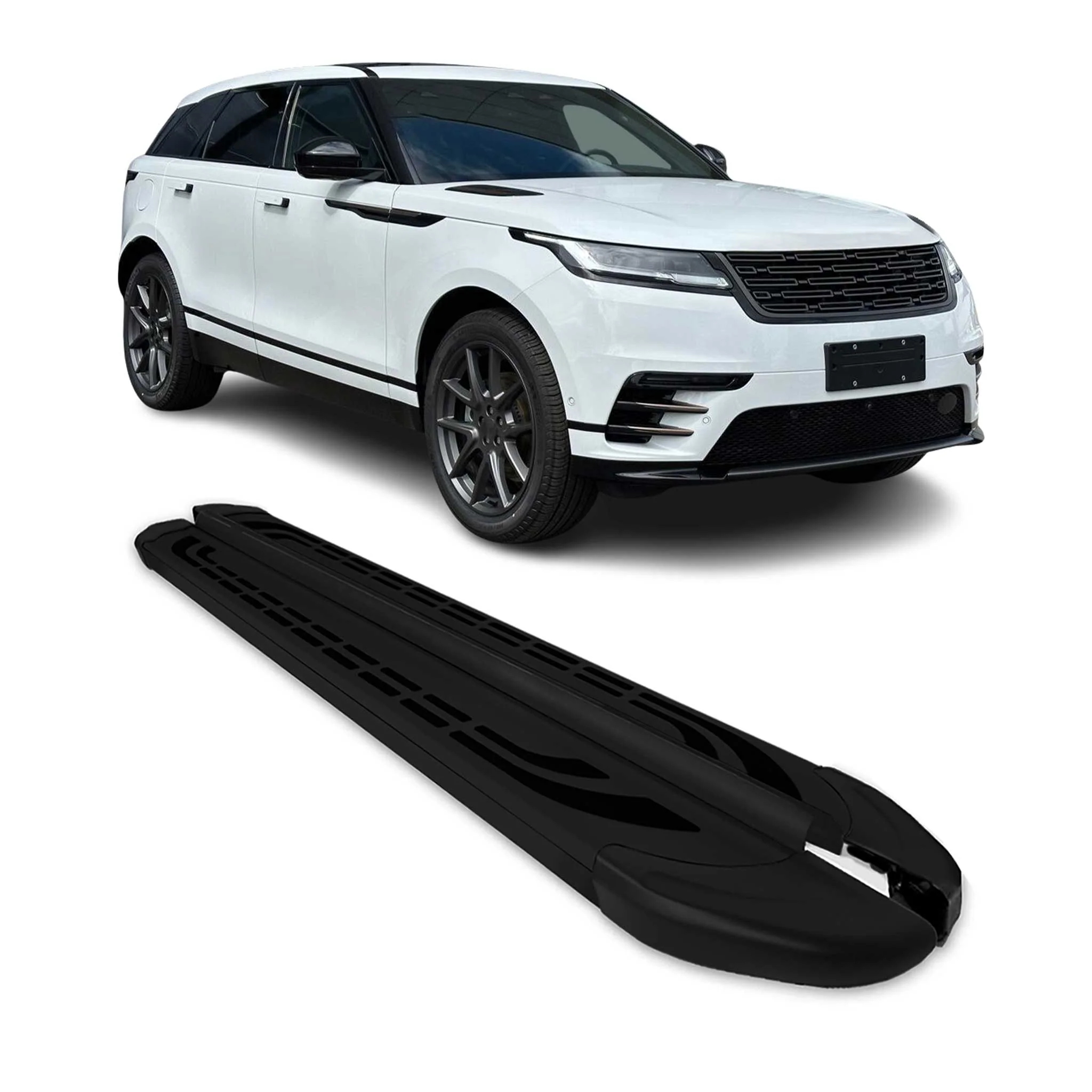 Trittbretter Seitenschweller für Range Rover Velar 2017-2026 Schwarz 2 tlg