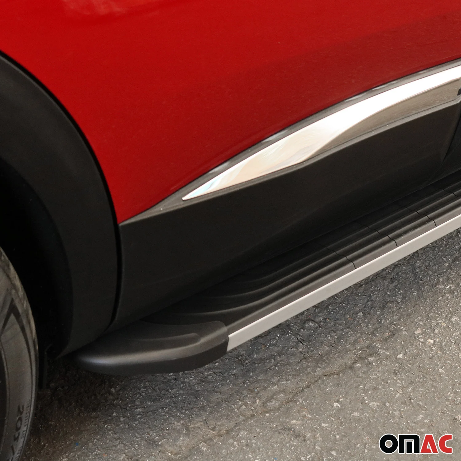 Trittbretter Seitenschweller für Renault Kangoo 1998-2009 Aluminium Schwarz Grau - Image 5