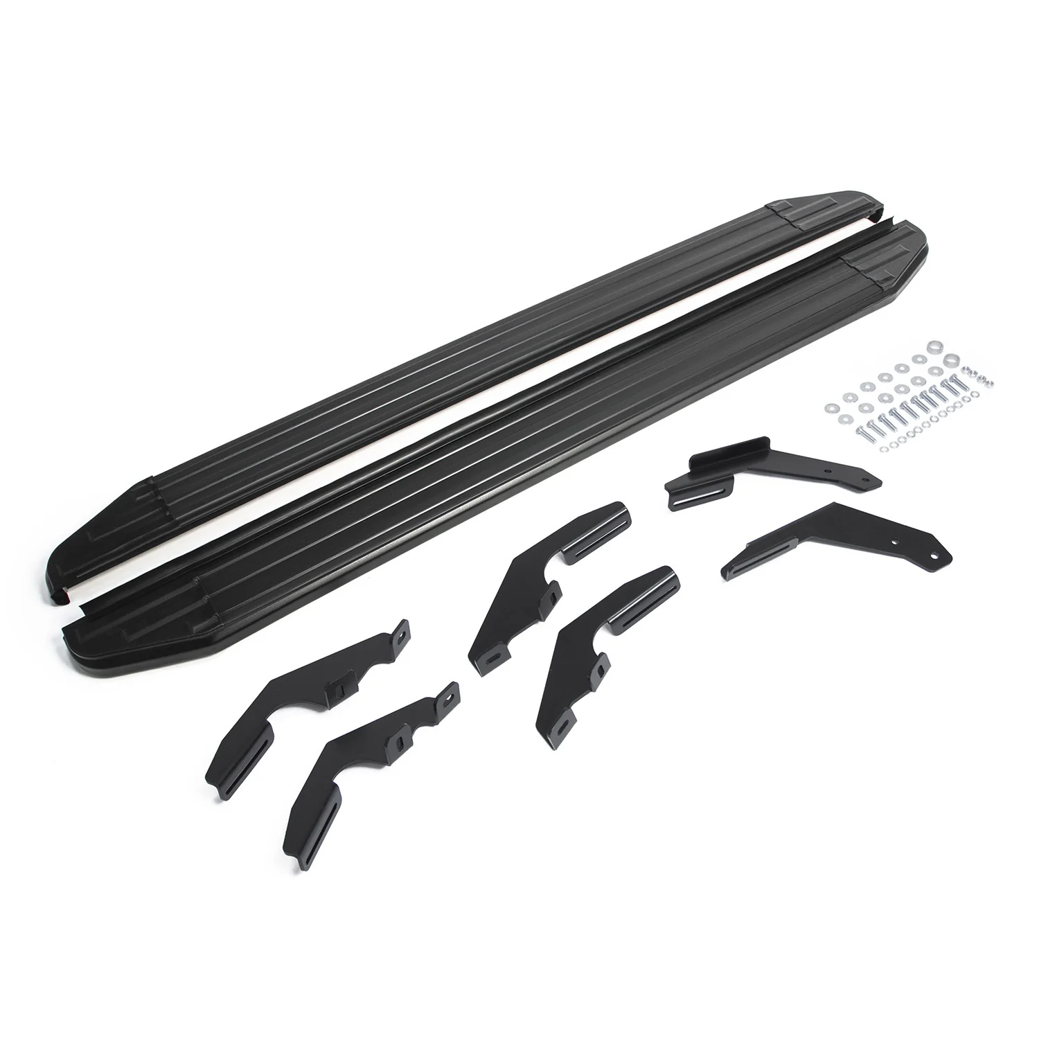 Trittbretter Seitenschweller für Toyota Hilux 2015-2024 Alu Schwarz ABE - Image 2
