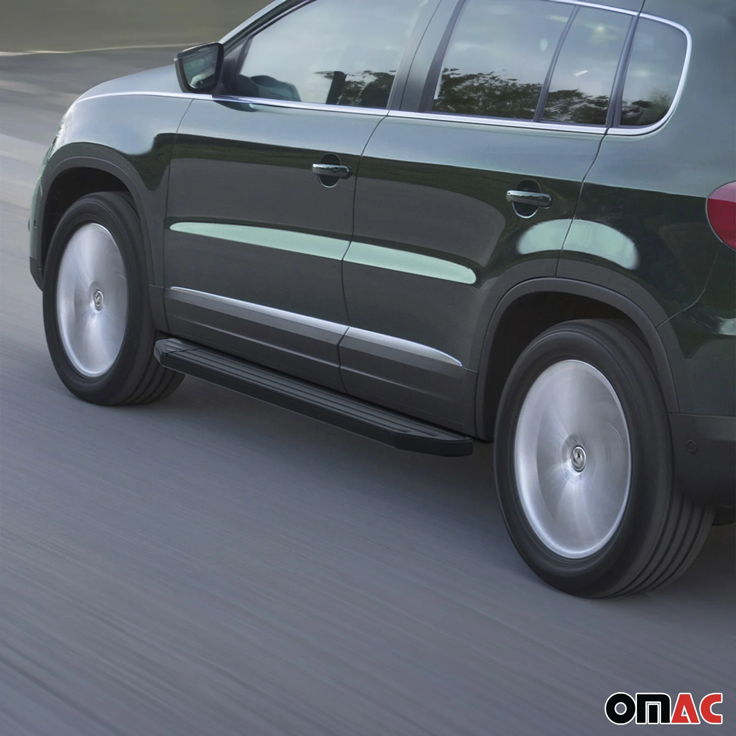 Trittbretter Seitenschweller für VW Tiguan 2007-2016 Alu Schwarz ABE - Image 3