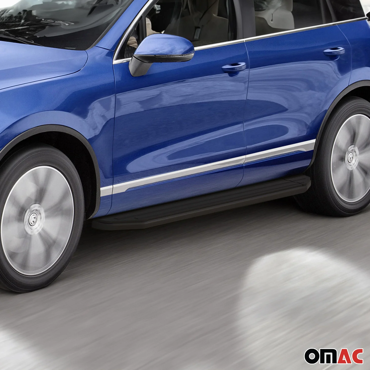 Trittbretter Seitenschweller für VW Touareg 2010-2018 Alu Schwarz ABE - Image 3