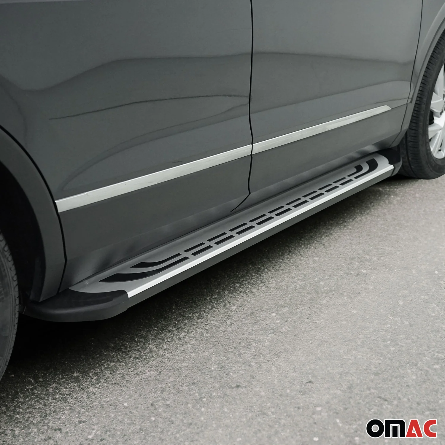 Trittbretter Schweller Seitenbretter für Kia Sorento 2 XM 2009-2013 Alu Schwarz - Image 3