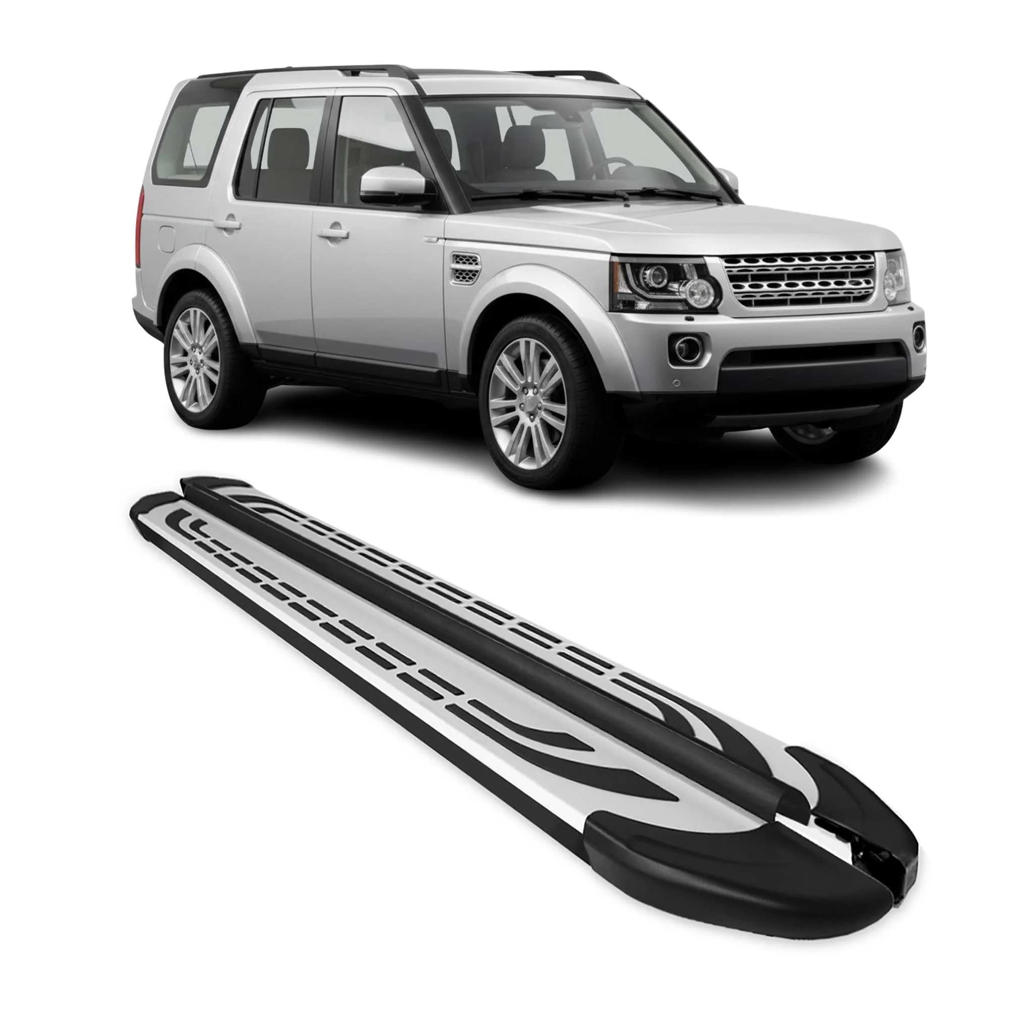 Trittbretter Seitenschweller für Land Rover Discovery 2009-2017 Schwarz Alu