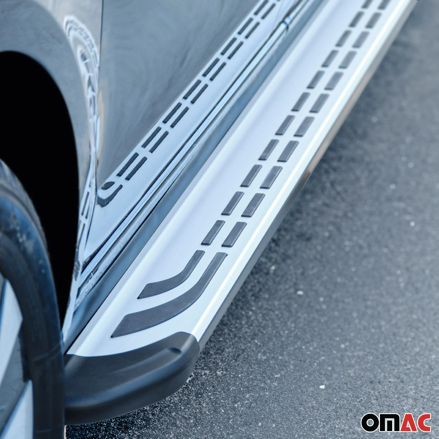 Trittbretter Seitenschweller für Nissan Qashqai J10 2006-2014 Schwarz Alu - Image 10