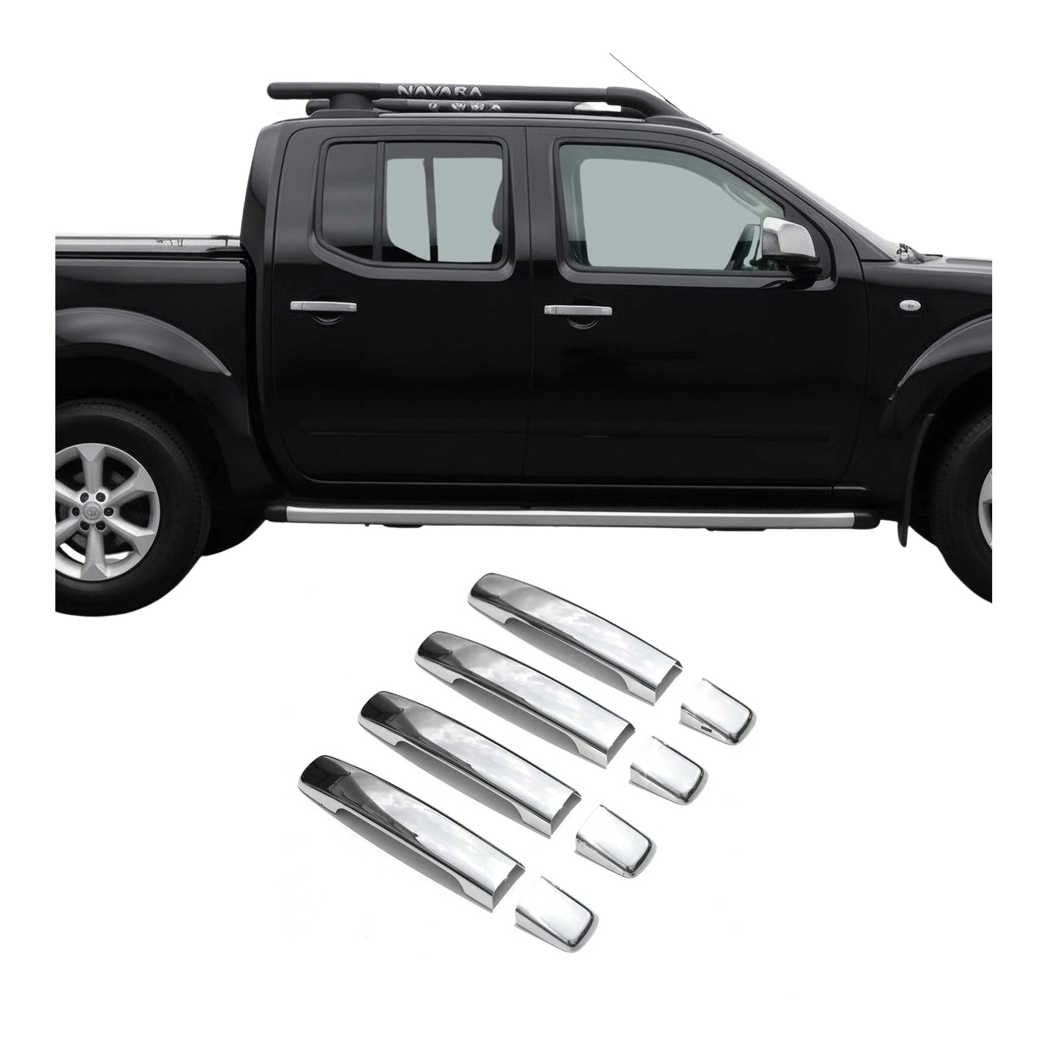 Chrom Türgriff Blende für Nissan Qashqai +2 2009-2013 4Tür Edelstahl