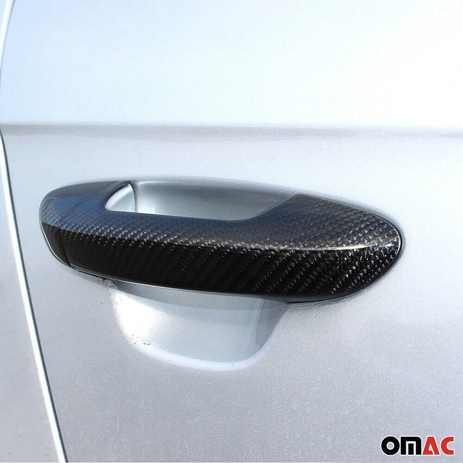 Türgriff Blende Türgriffkappen für Skoda Fabia 15-26 Scala 19-26 Carbon 8x - Image 6