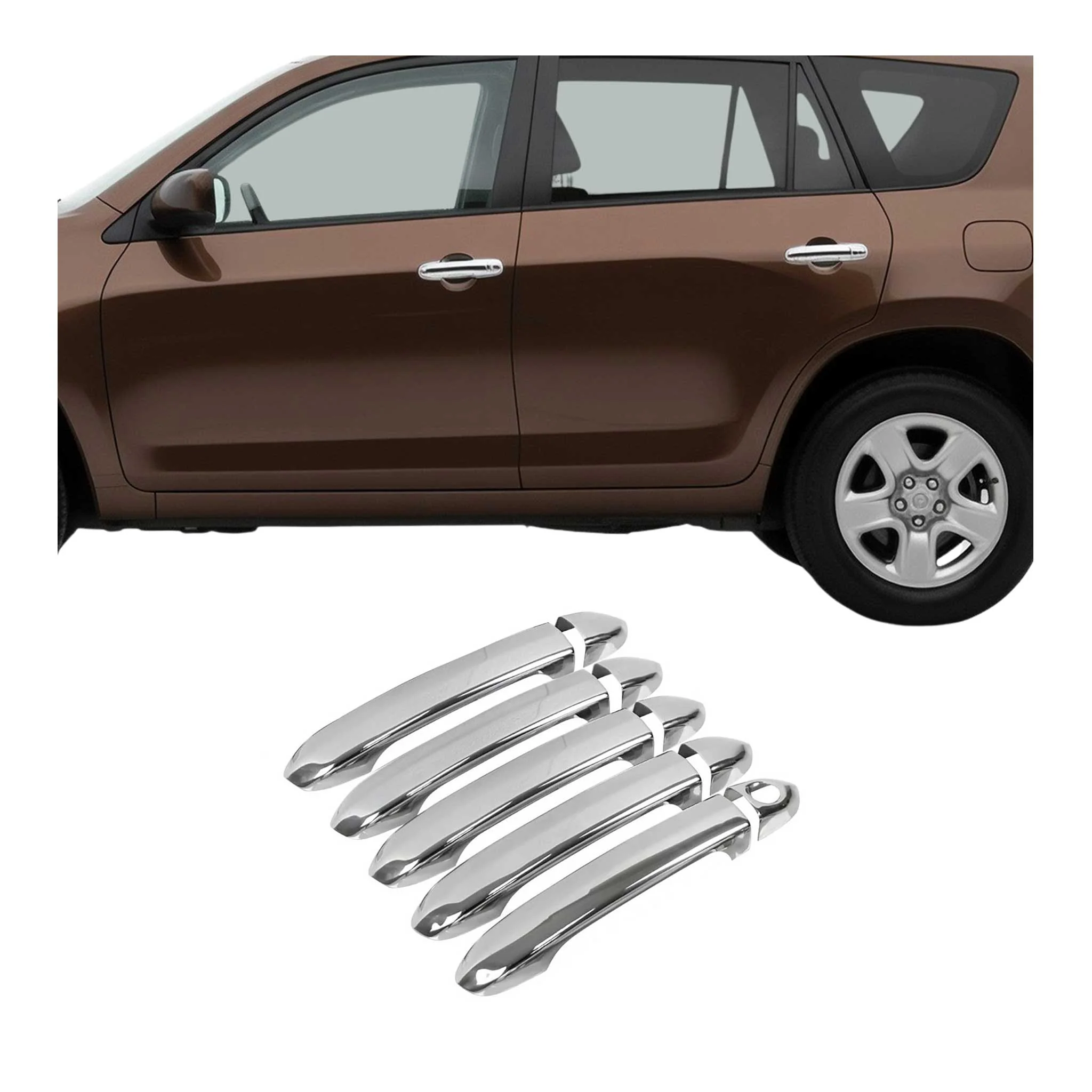 Chrom Türgriff Blende für Toyota RAV4 2006-2013 Edelstahl 10tlg