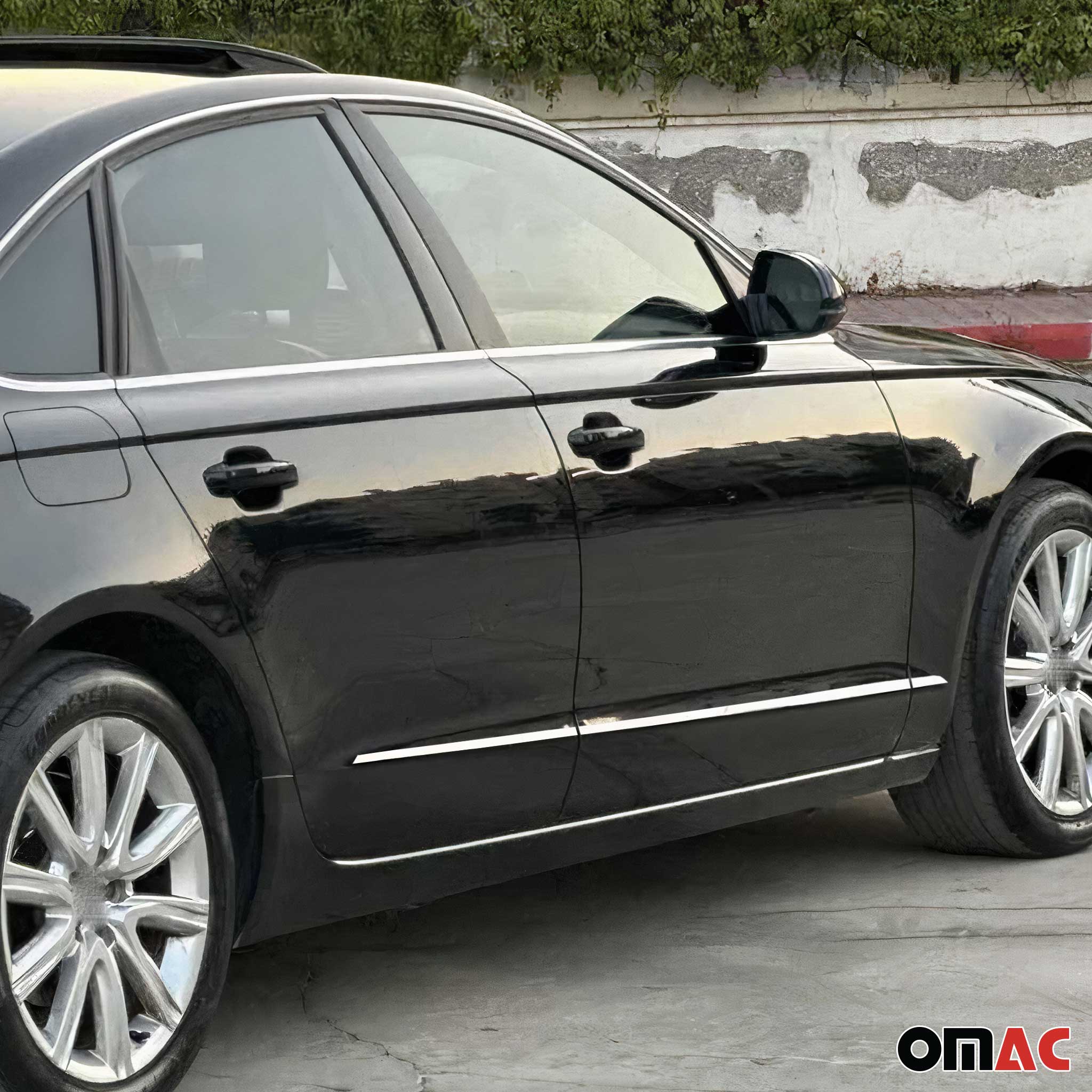 Seitentürleiste Türleisten Türschutzleiste für Audi A6 C7 2011-2018 Edelstahl 6x - Image 5