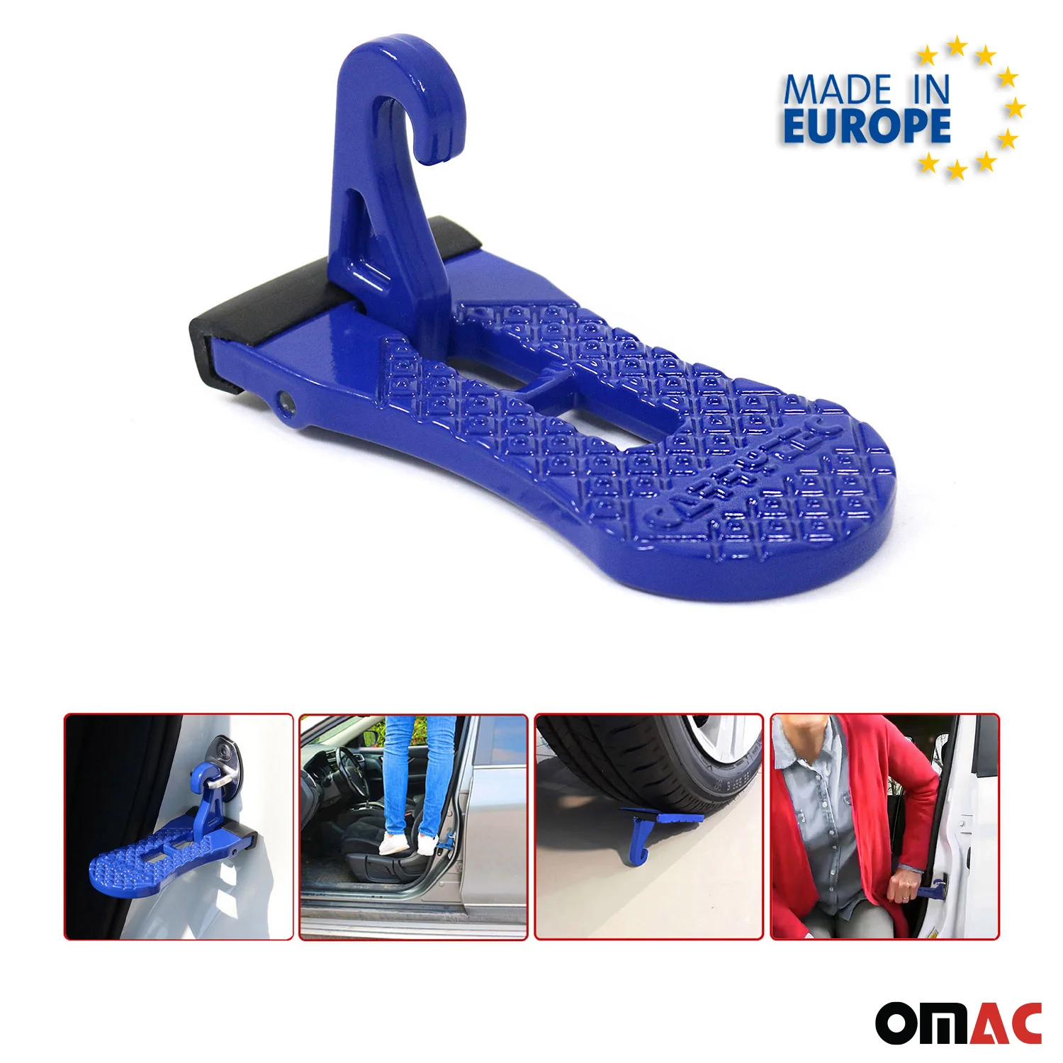 Türpedal Fußpedal Leiter Fußstütze Tür Haken Steighilfe Alu Blau - Image 5