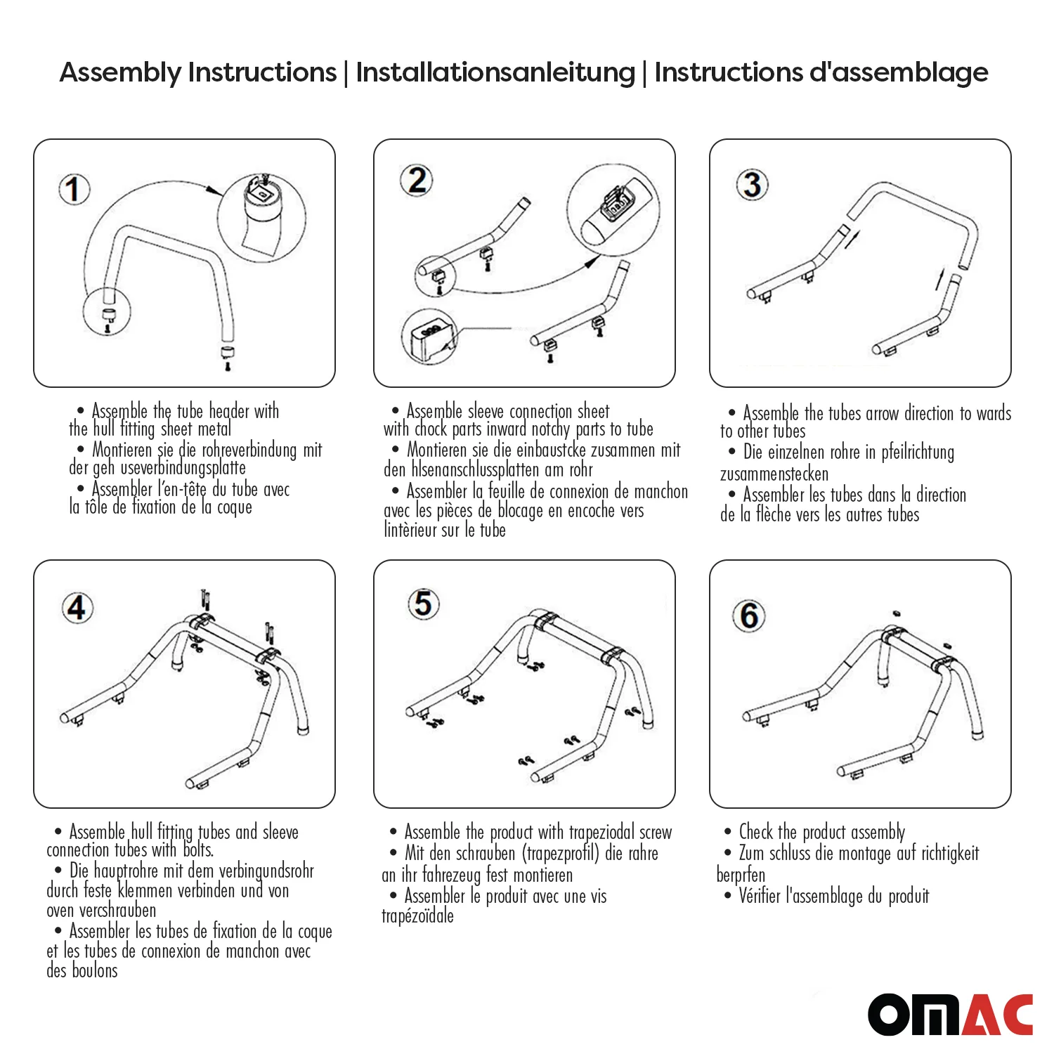 Überrollbügel Rollbar für Nissan Navara D22 1999-06 Gefärbten Stahl Ø76 Schwarz - Image 4
