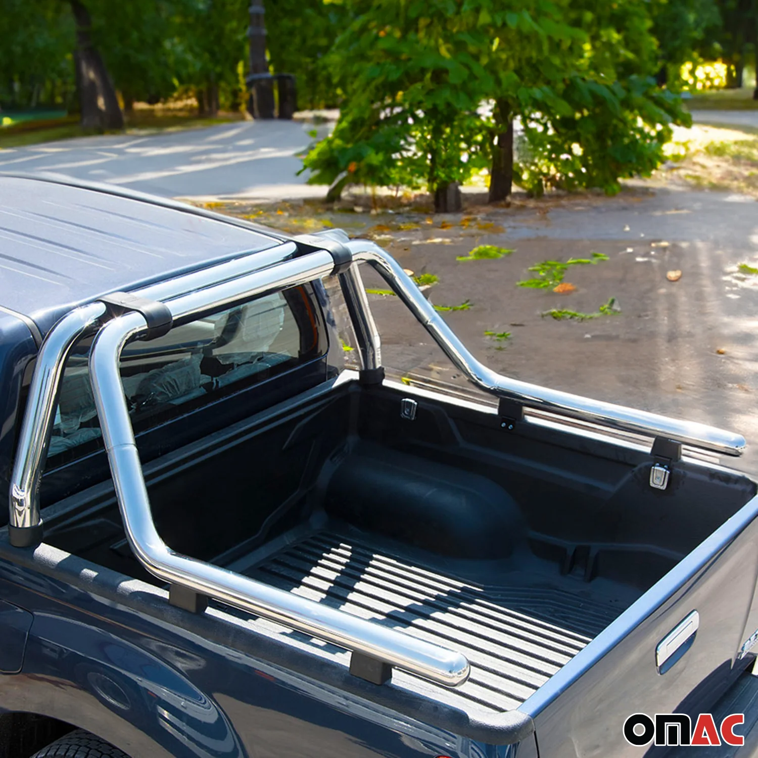 Überrollbügel Rollbar für VW Amarok Gefärbten Stahl Edelstahl Silber 1tlg - Image 6
