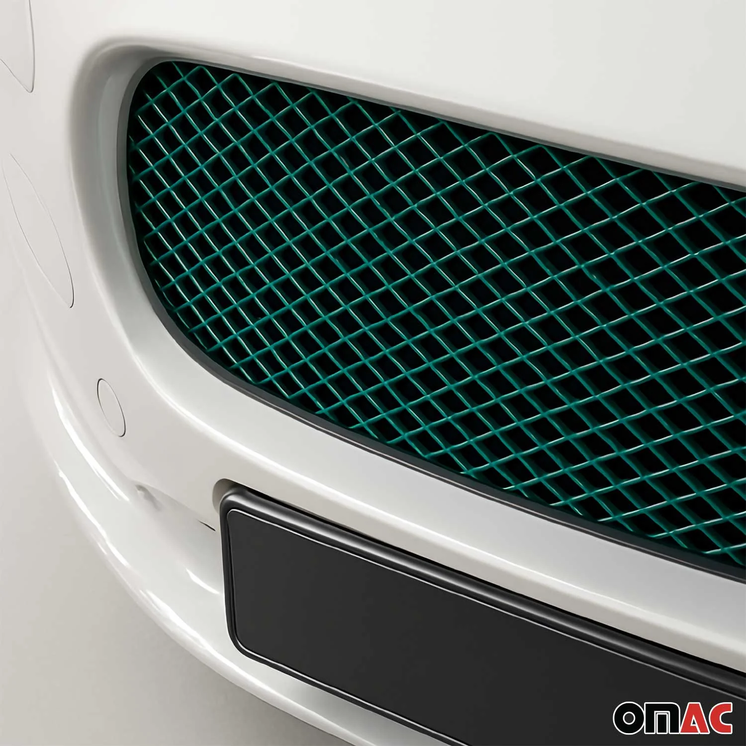 Universal Frontgrill Wabengitter Stoßstange Frontschürze Alu 100x33cm Grün - Image 3