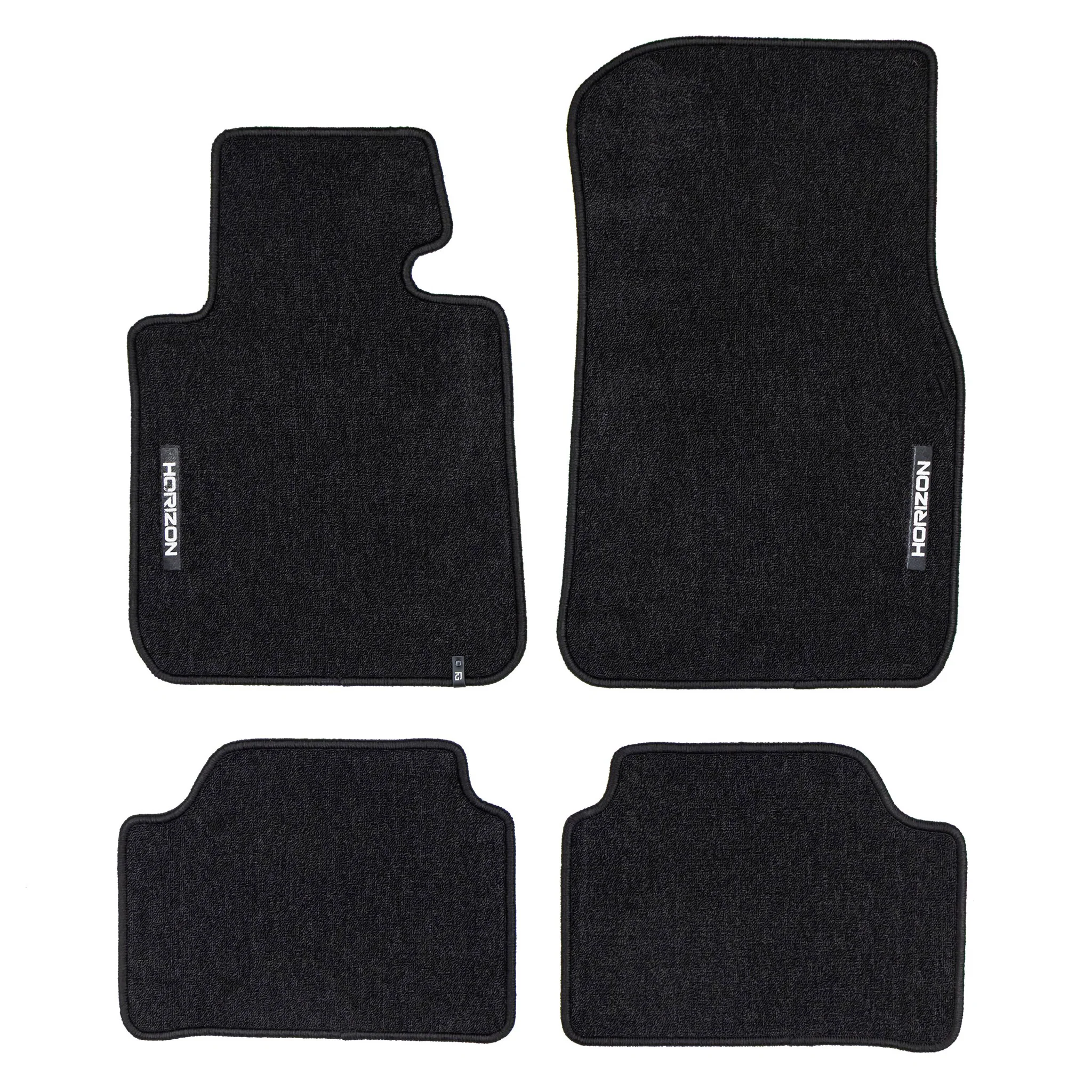 Velours Fußmatten für BMW 1er F20 2011-2019 Autoteppich Automatten Schwarz 4 tlg