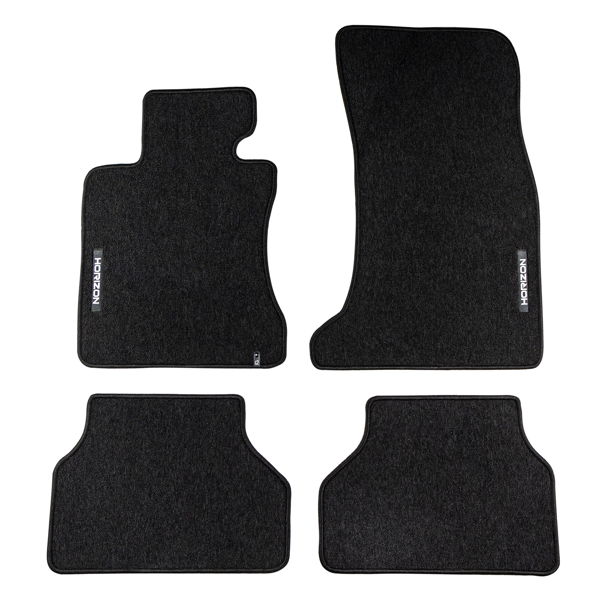 Velours Fußmatten für BMW 5er E60 E61 2003-2010 Autoteppich Schwarz 4 teile