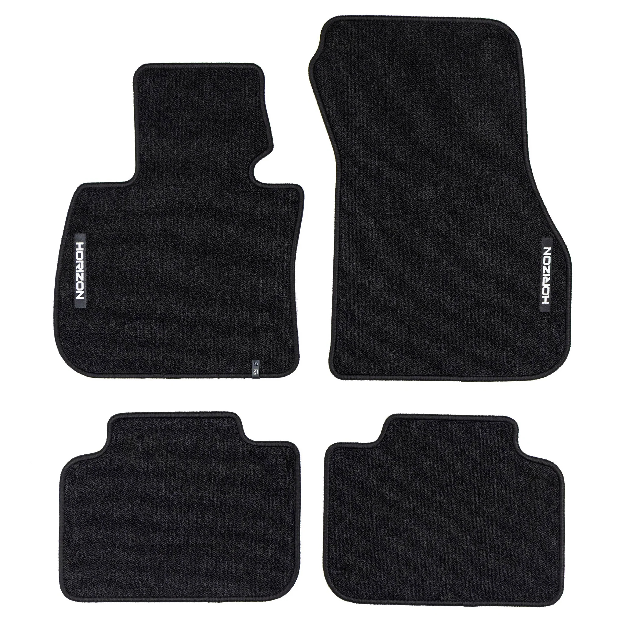 Velours Fußmatten für BMW X1 F48 2015-2022 Autoteppich Automatten Schwarz 4 tlg