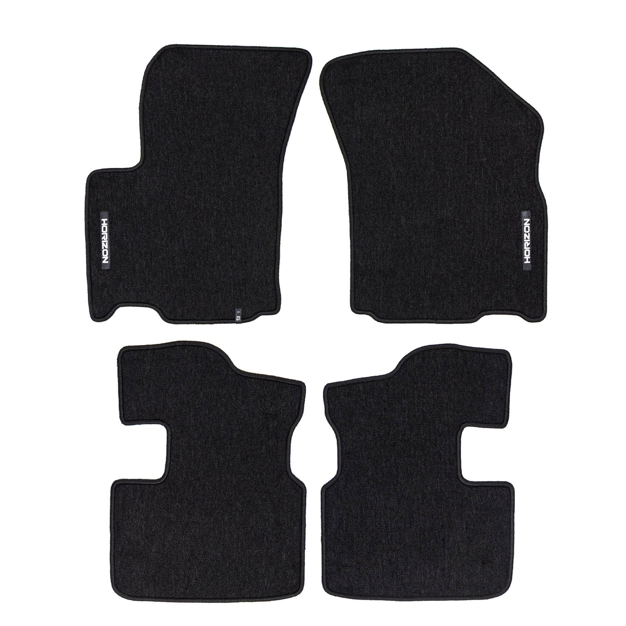 Velours Fußmatten für Fiat Sedici 2005-2014 Autoteppich Automatten Schwarz 4 tlg