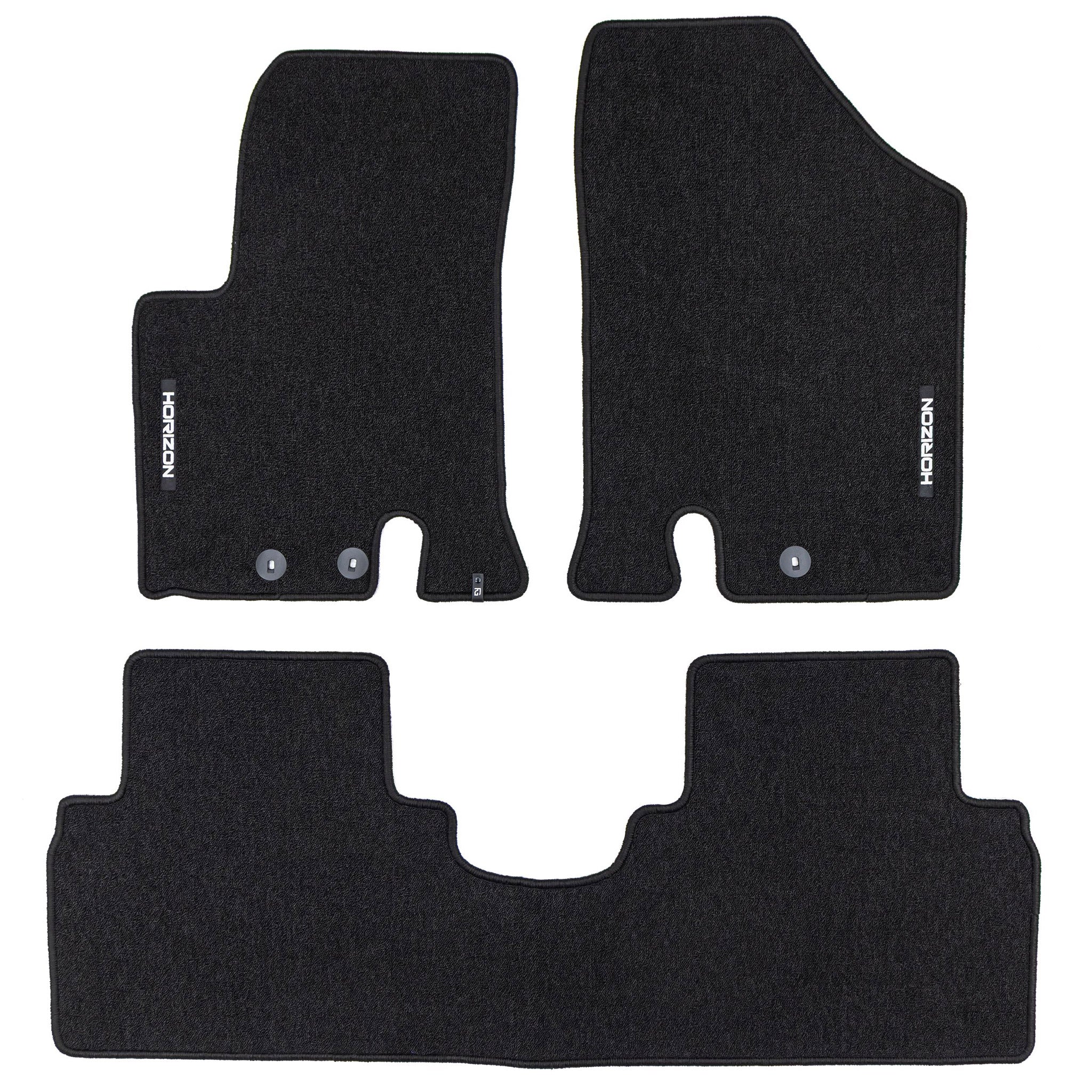 Velours Fußmatten für Hyundai ix20 2010-2019 Autoteppich Automatten Schwarz 3tlg