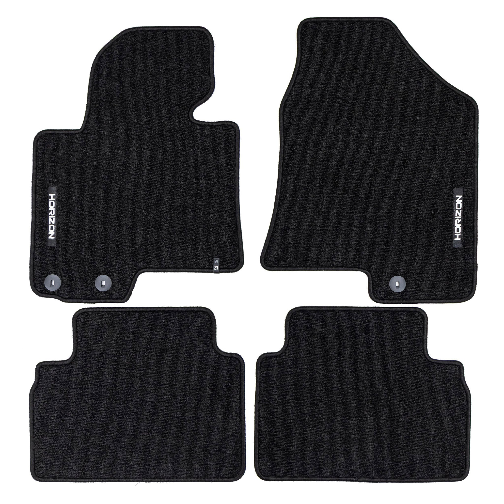 Velours Fußmatten für Kia Sportage III 2010-2015 Autoteppich Schwarz 4 teile