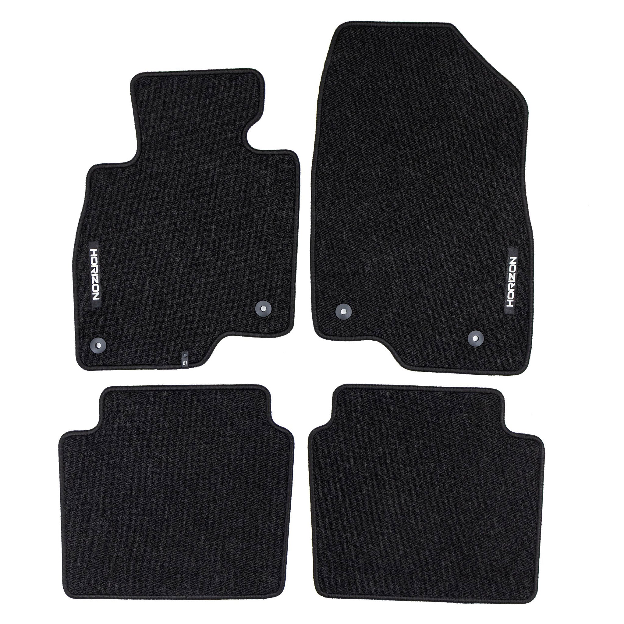 Velours Fußmatten für Mazda 6 III 2012-2025 Autoteppich Automatten Schwarz 4 tlg