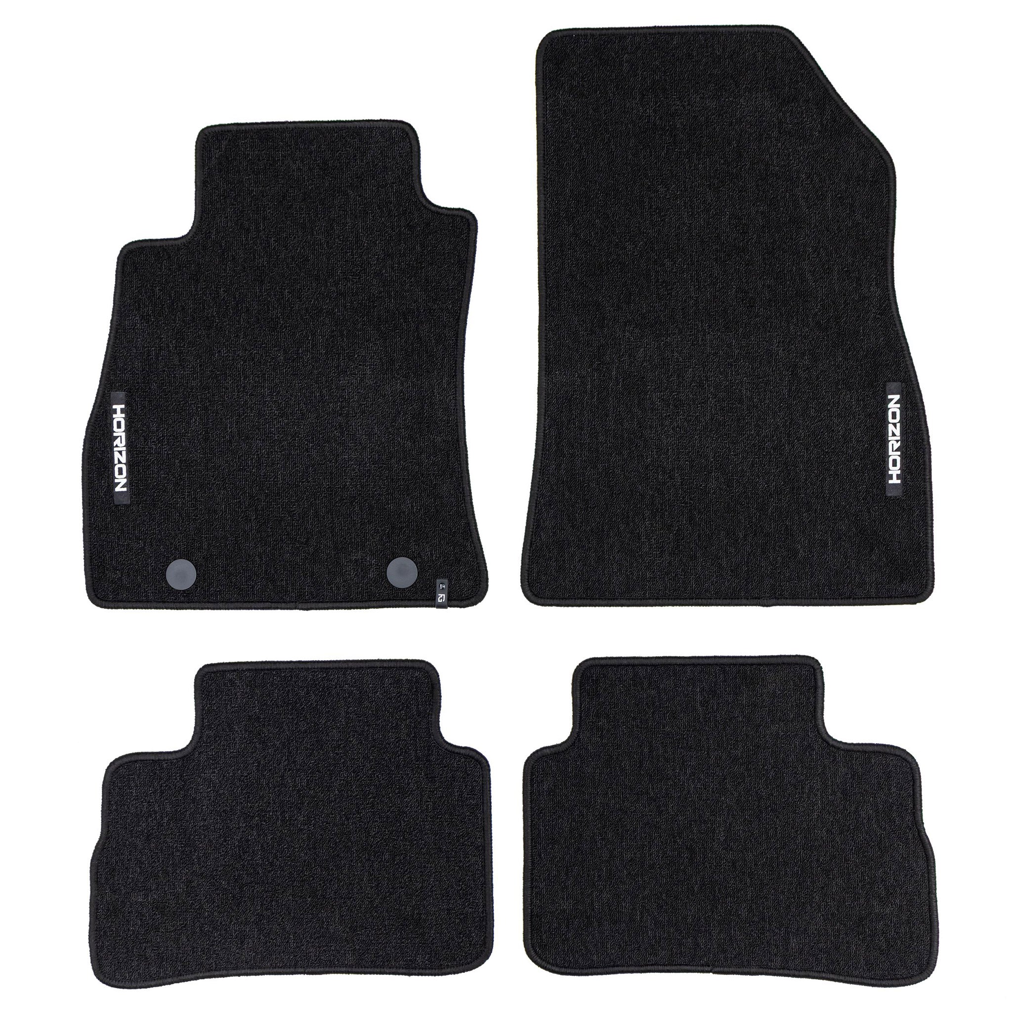 Velours Fußmatten für Nissan Juke I 2010-19 Autoteppich Automatten Schwarz 4tlg
