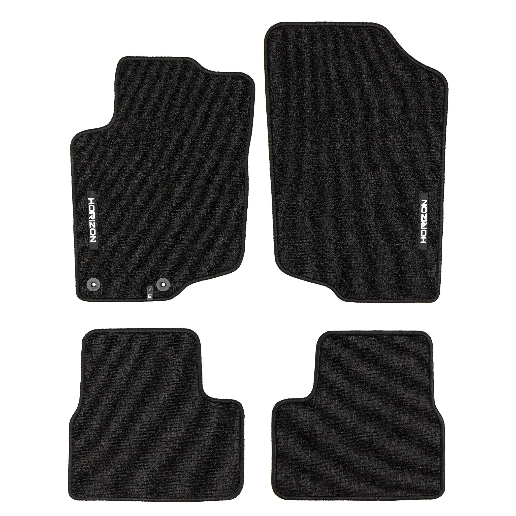 Velours Fußmatten für Peugeot 207 2006-2014 Autoteppich Automatten Schwarz 4tlg