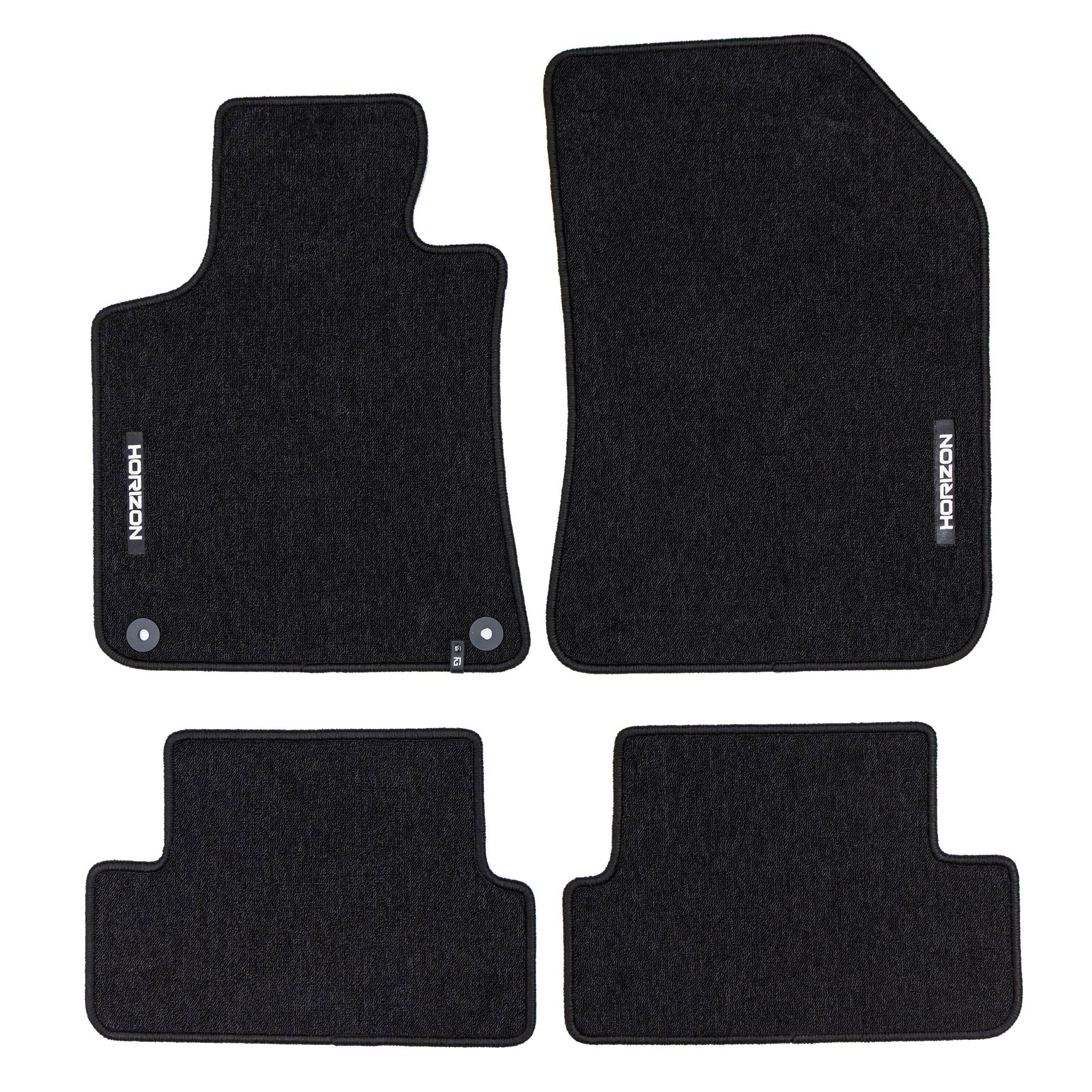 Velours Fußmatten für Peugeot 308 II 2013-21 Autoteppich Automatten Schwarz 4tlg