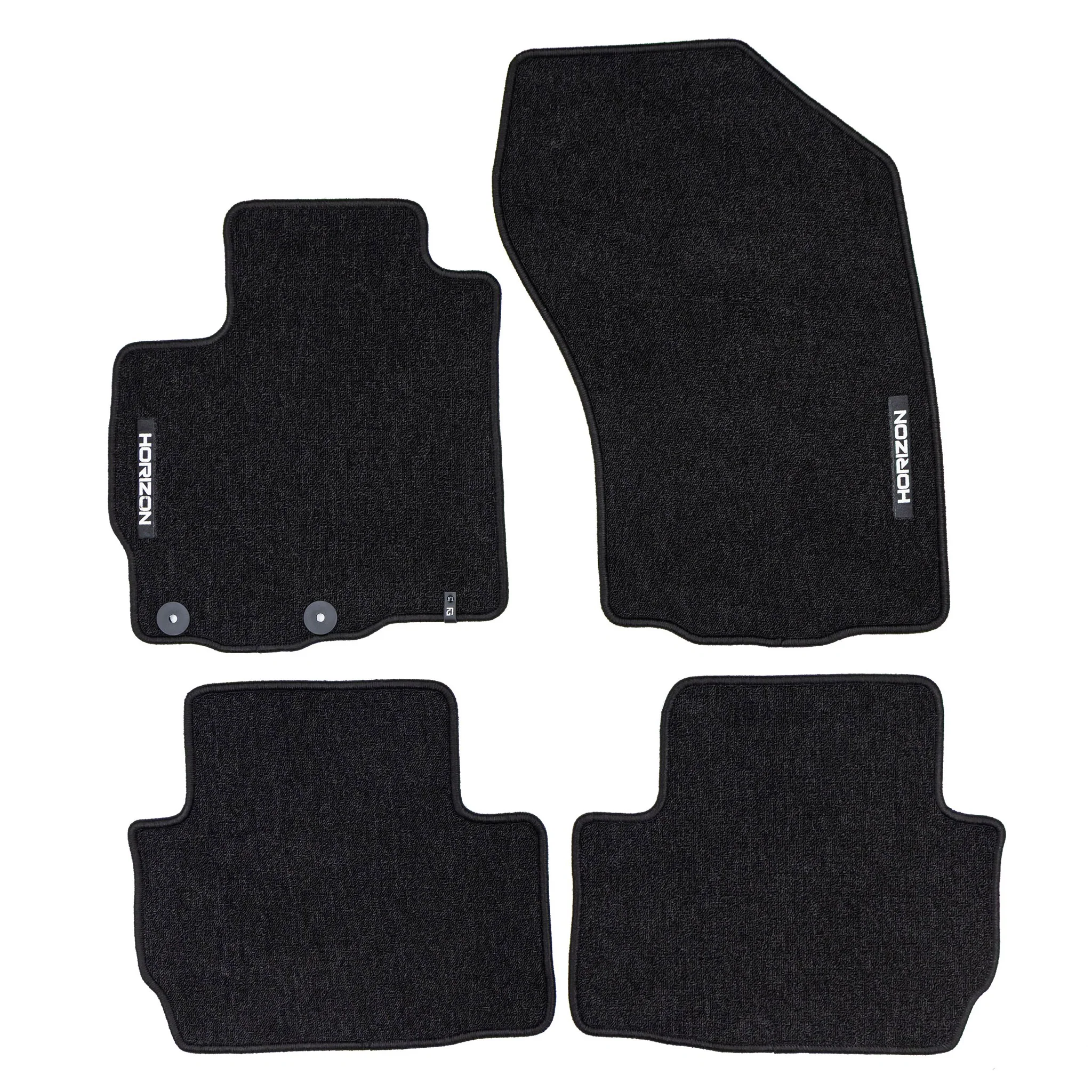 Velours Fußmatten für Peugeot 4007 2007-2012 Autoteppich Automatten Schwarz 4tlg