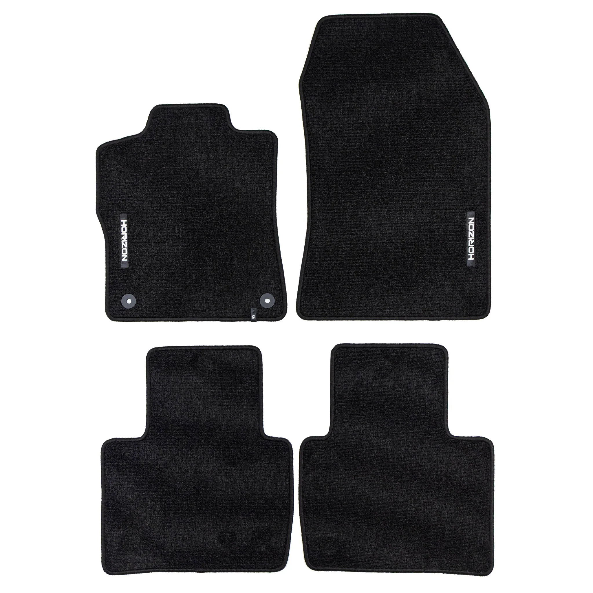 Velours Fußmatten für Peugeot 408 2022-2026 Autoteppich Automatten Schwarz 4tlg