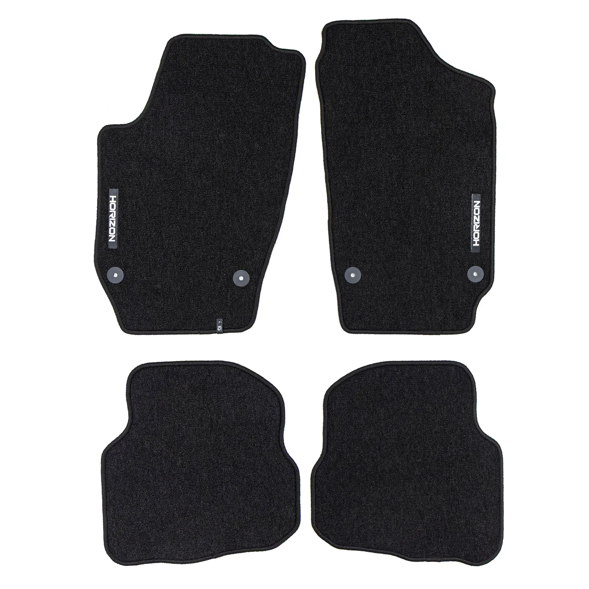 Velours Fußmatten für Seat Ibiza III 2002-08 Autoteppich Automatten Schwarz 4tlg