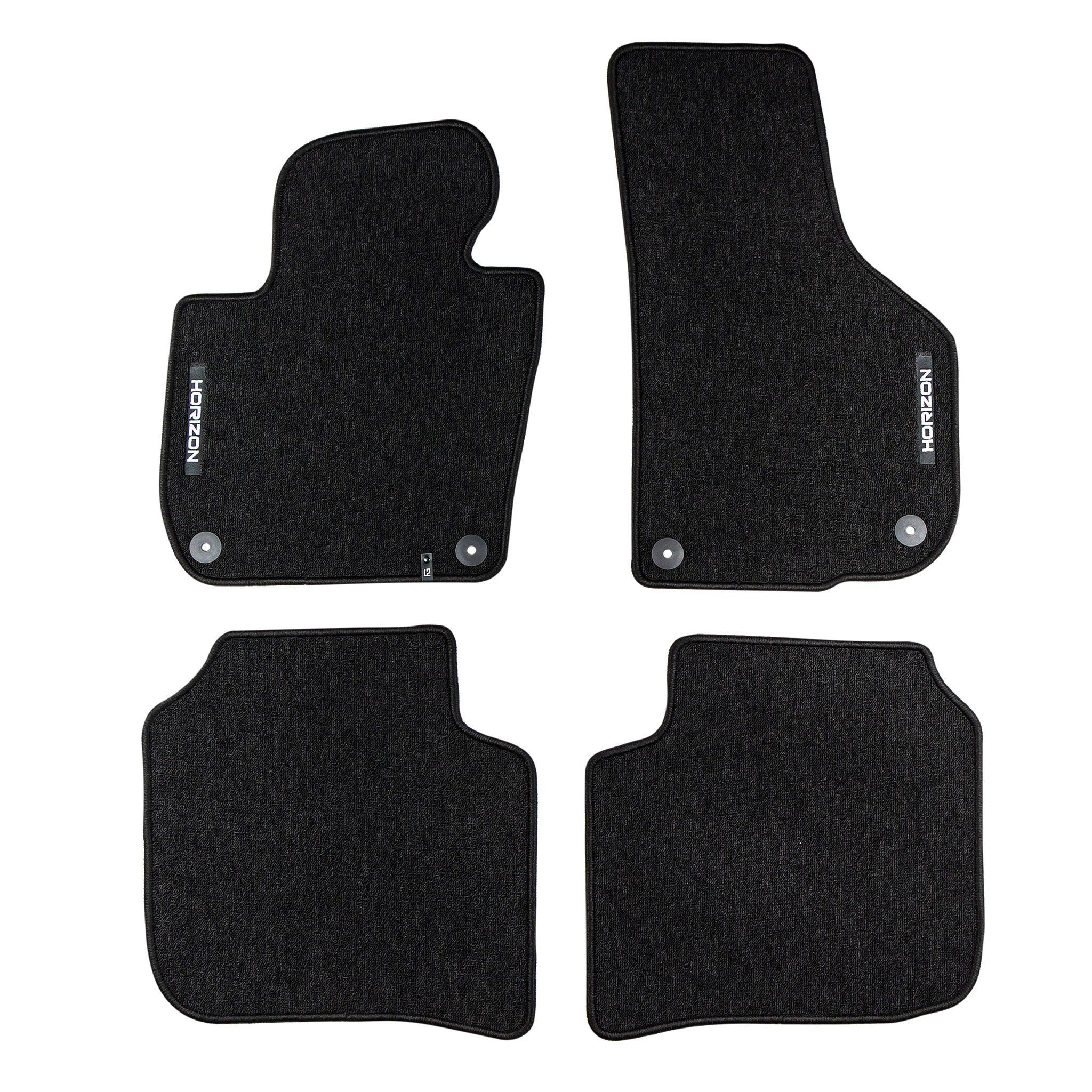 Velours Fußmatten für Skoda Superb II 2008-2015 Autoteppich Schwarz 4 teile