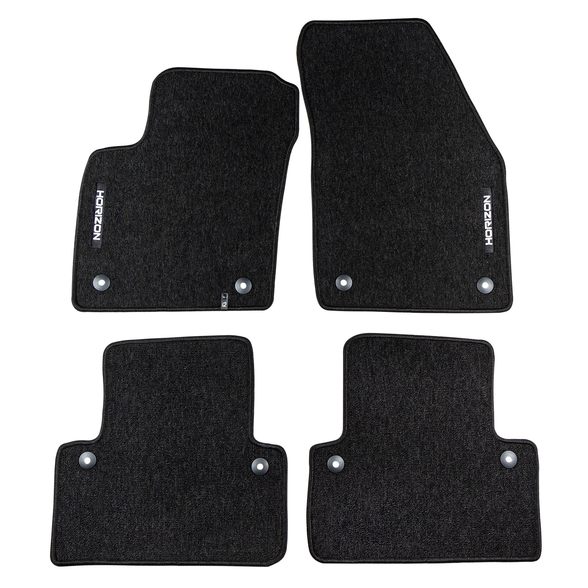 Velours Fußmatten für Volvo S40 II Stufenheck 2004-2012 Autoteppich Schwarz 4tlg
