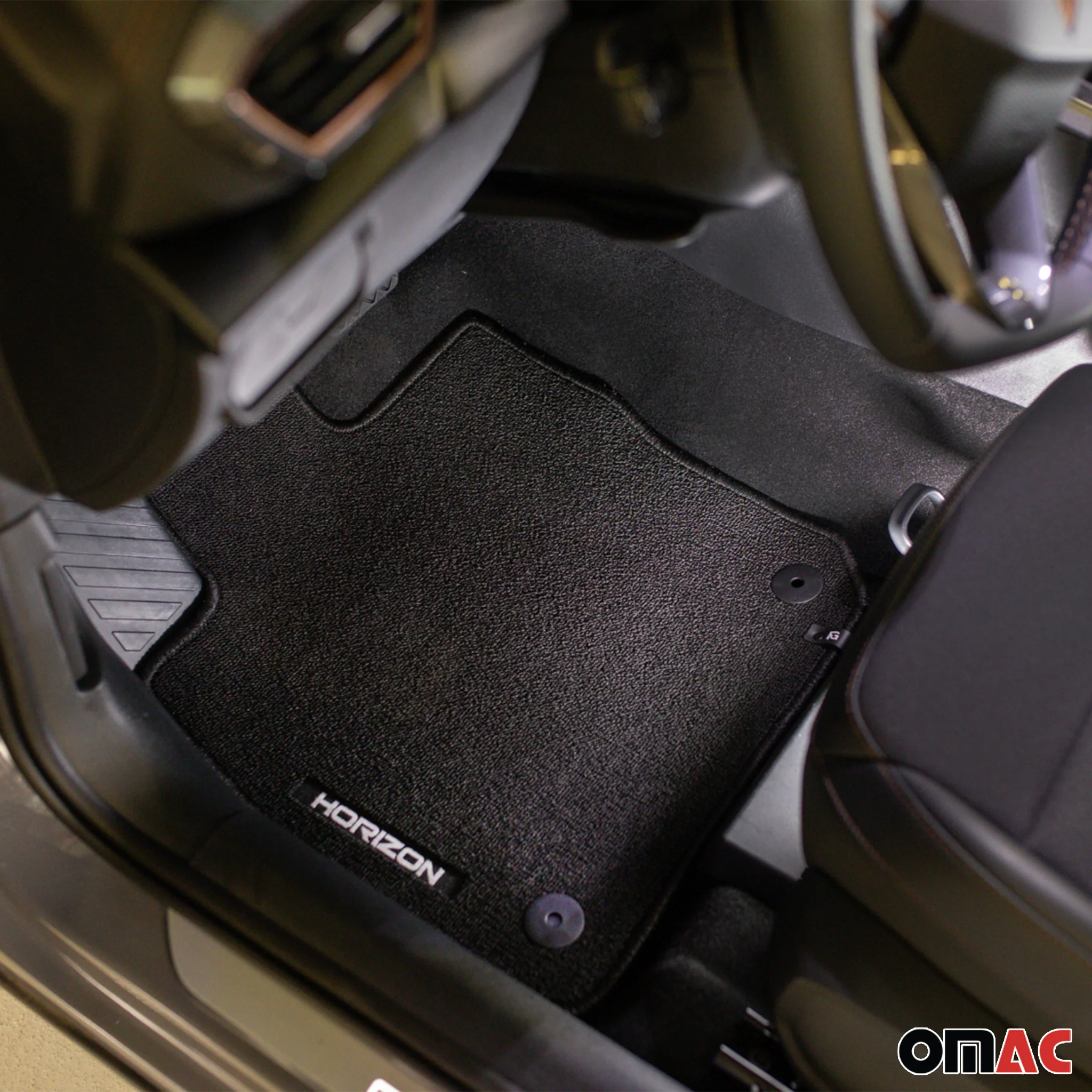 Velours Fußmatten für VW Caddy IV 2020-2026 Autoteppich Automatten Schwarz 4 tlg - Image 2