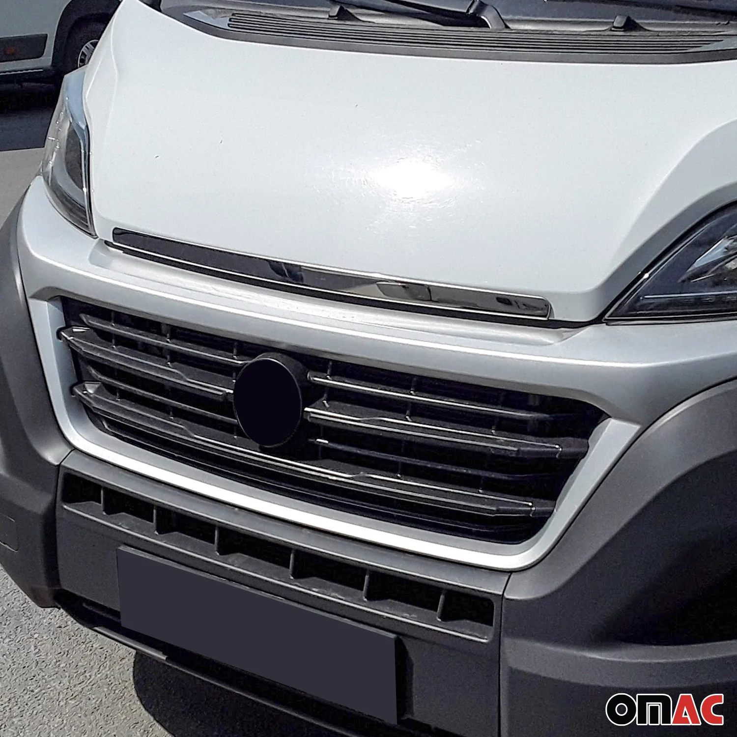 Motorhaube Chromleiste Frontleiste für Fiat Ducato 2006-2014 Edelstahl Chrom 1x - Image 2