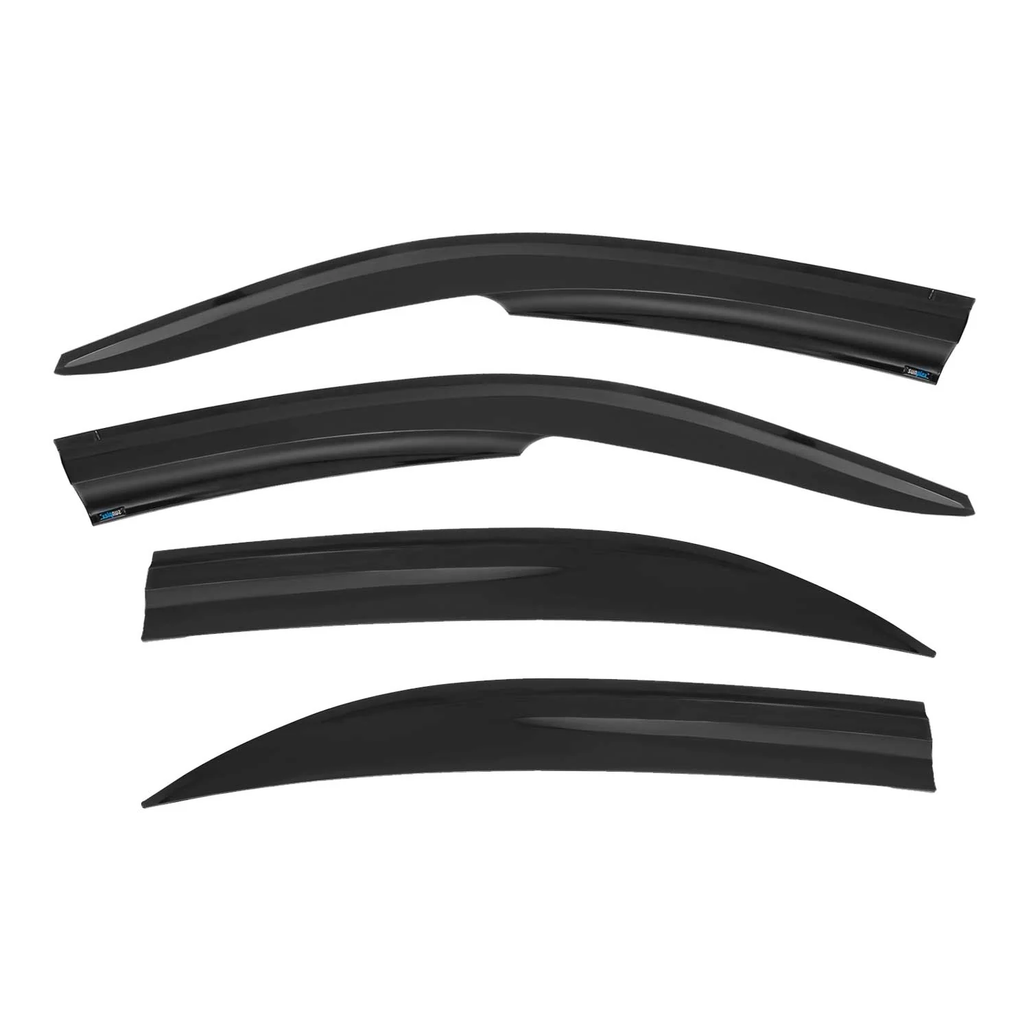 4x Windabweiser Regenabweiser für Honda Civic Stufenheck 2002-2006 Acryl Dunkel - Image 2