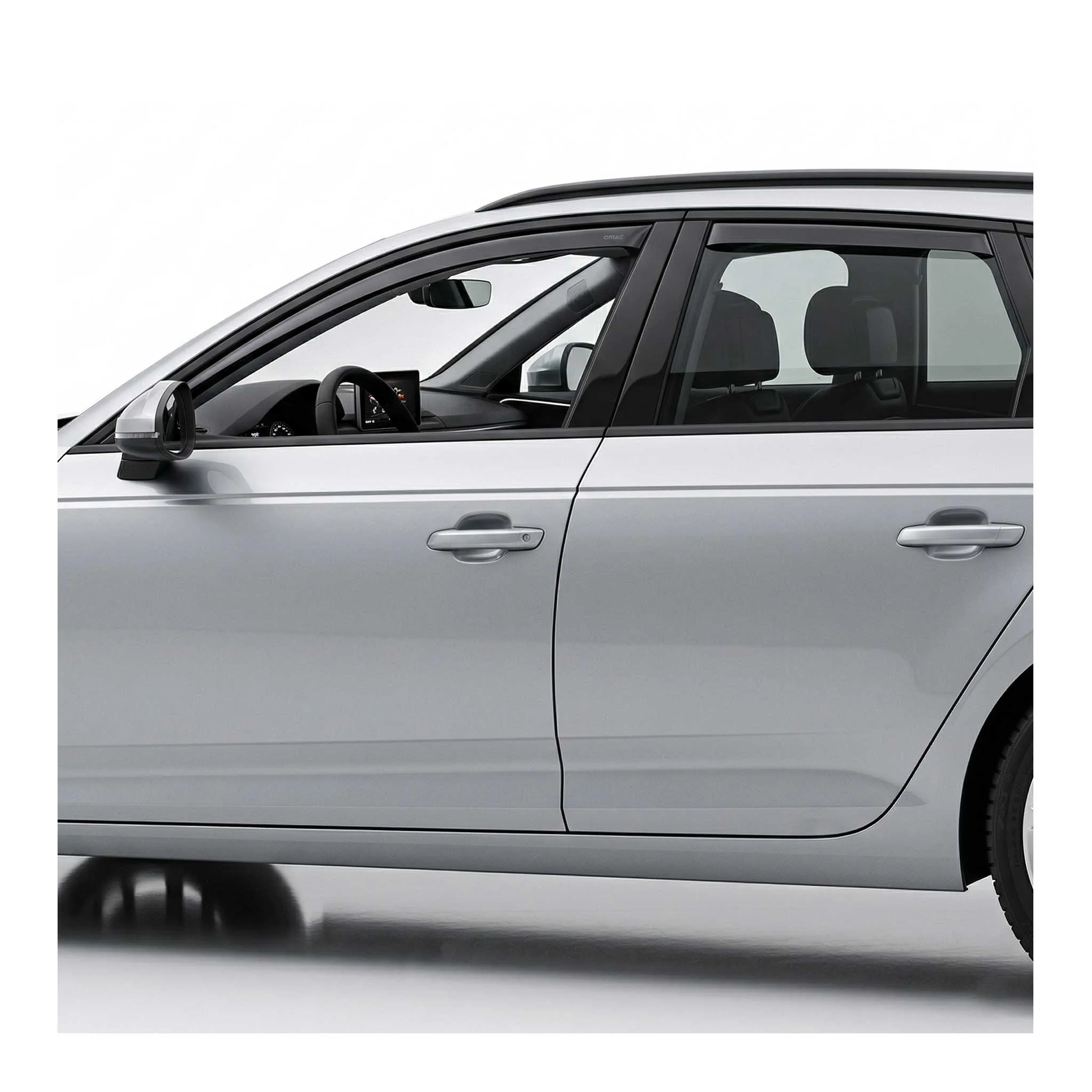 Windabweiser Regenabweiser für Audi A4 Allroad B9 2016-24 Kunststoff Schwarz 4x