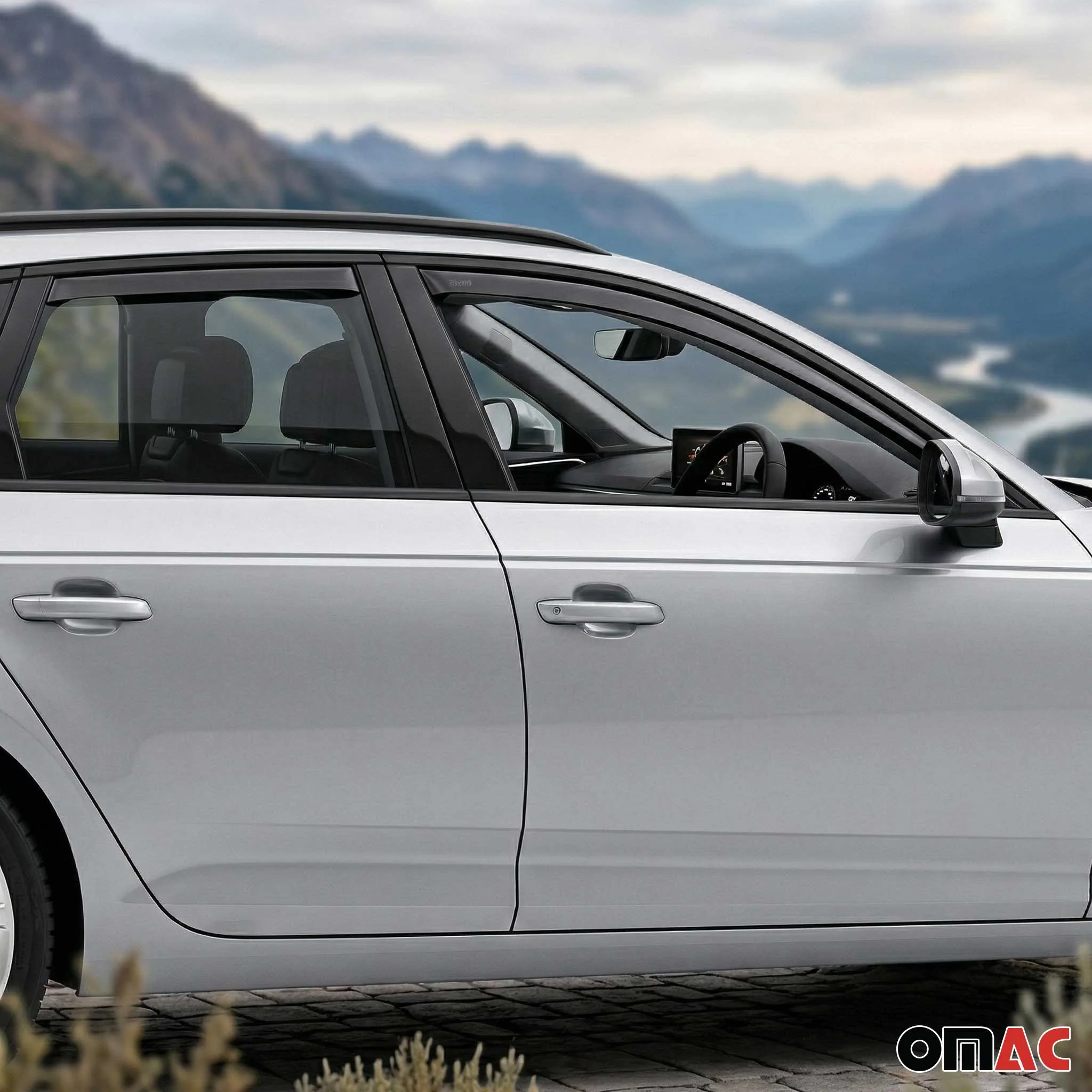 Windabweiser Regenabweiser für Audi A4 Allroad B9 2016-24 Kunststoff Schwarz 4x - Image 6