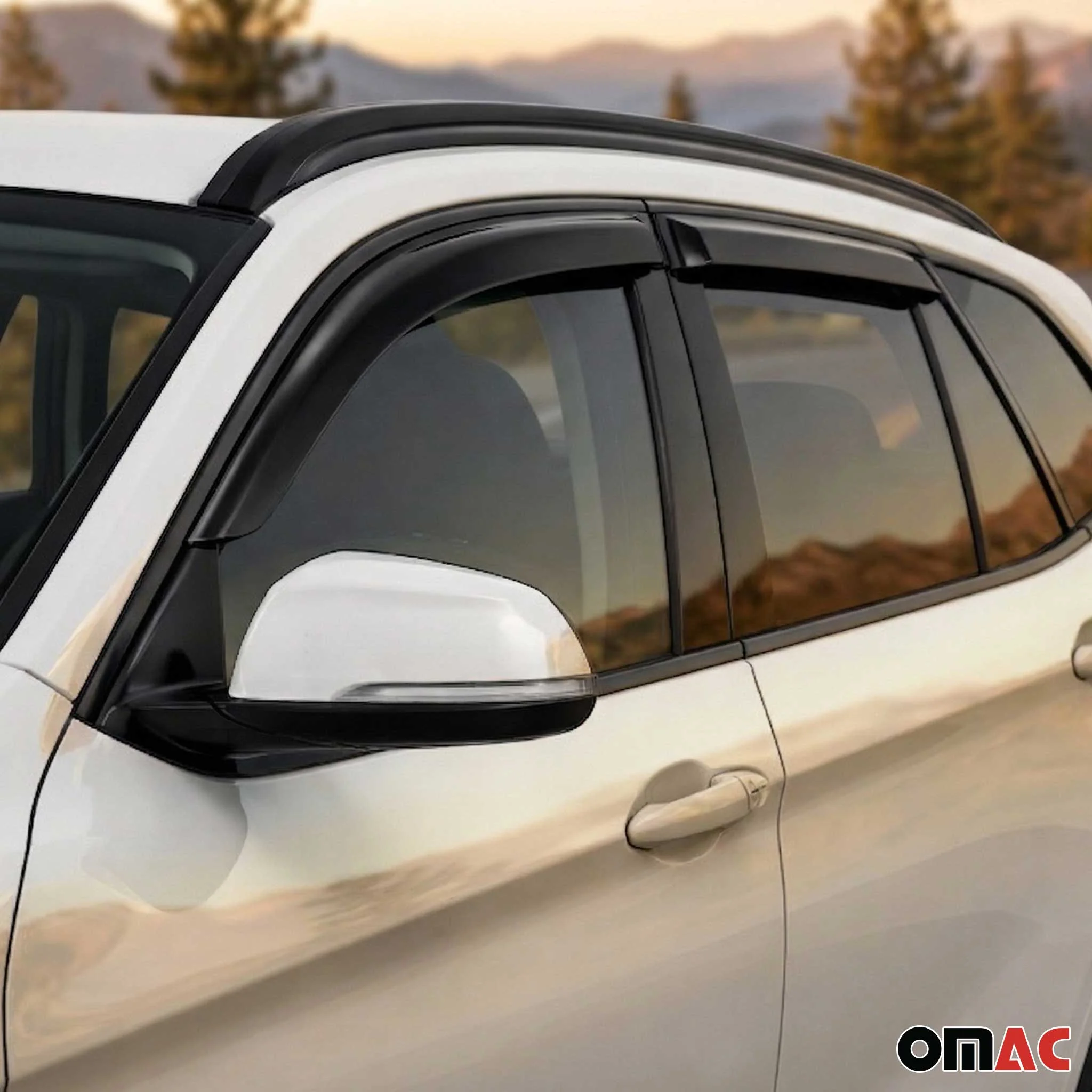 Windabweiser Regenabweiser für BMW X1 E84 2009-2015 Acryl Dunkel 4tlg - Image 6