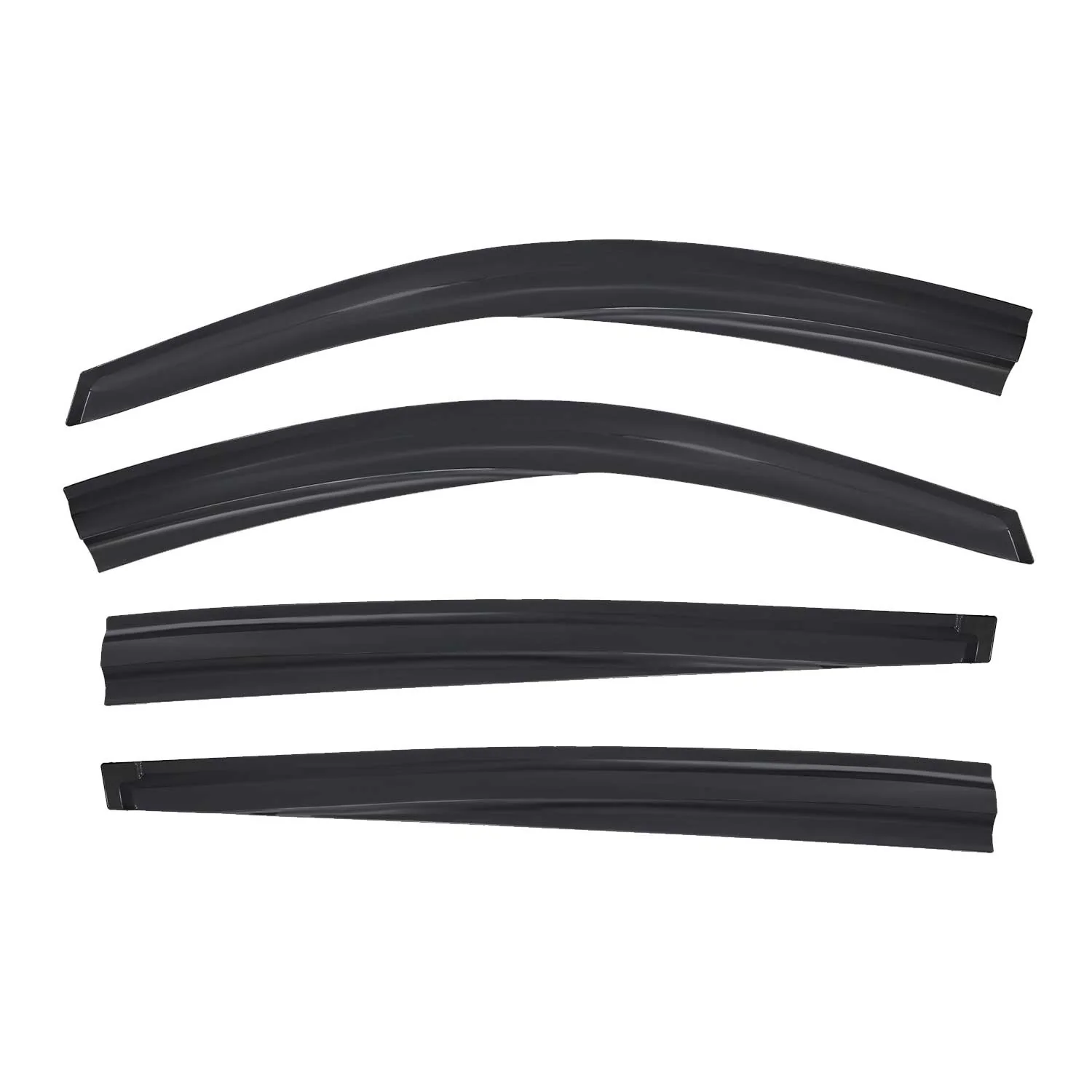 4x Windabweiser Regenabweiser für Mitsubishi L200 2007-2014 Acryl Dunkel - Image 2
