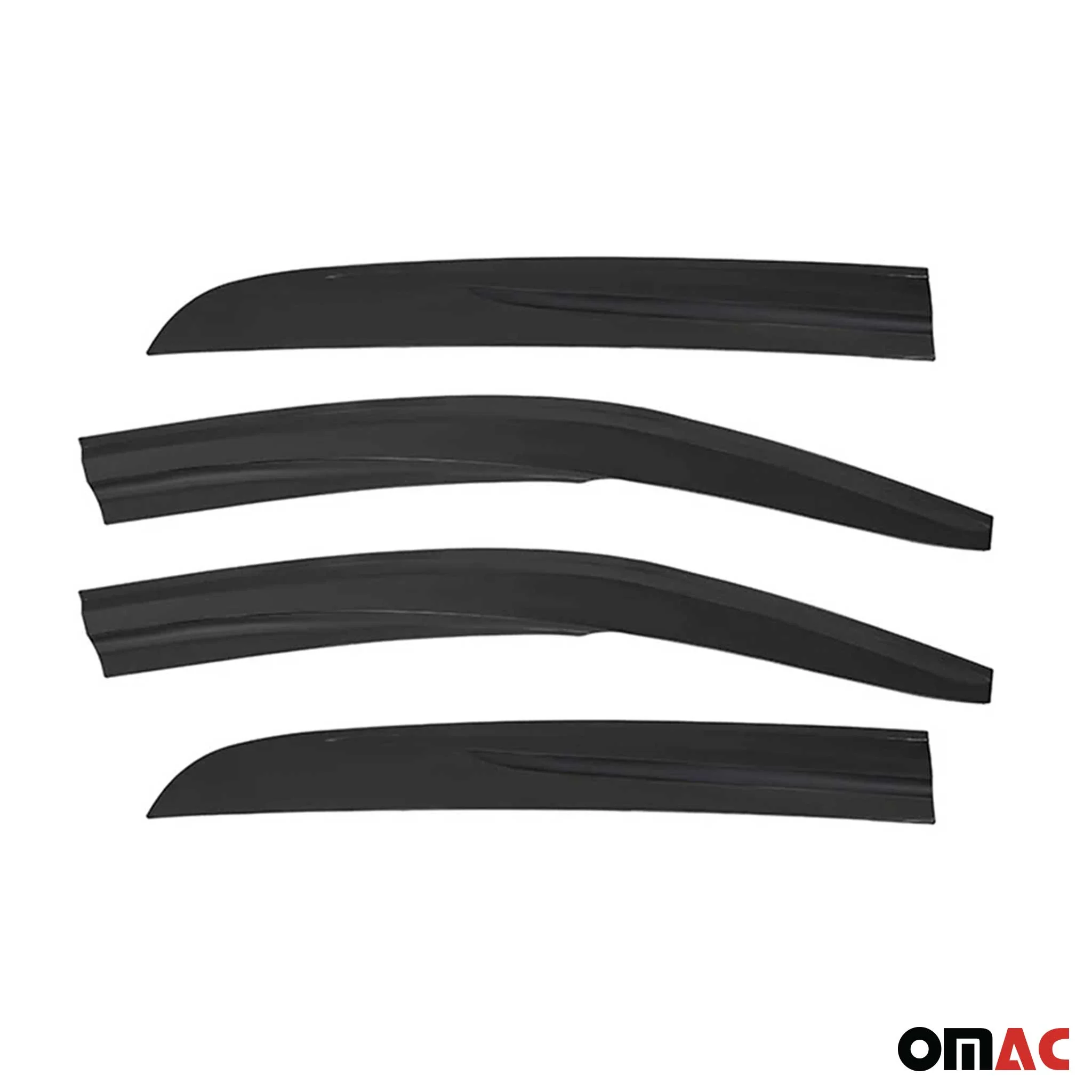Windabweiser Regenabweiser für Opel Combo D 2011-2018 Schwarz Acrylic 4tlg - Image 2