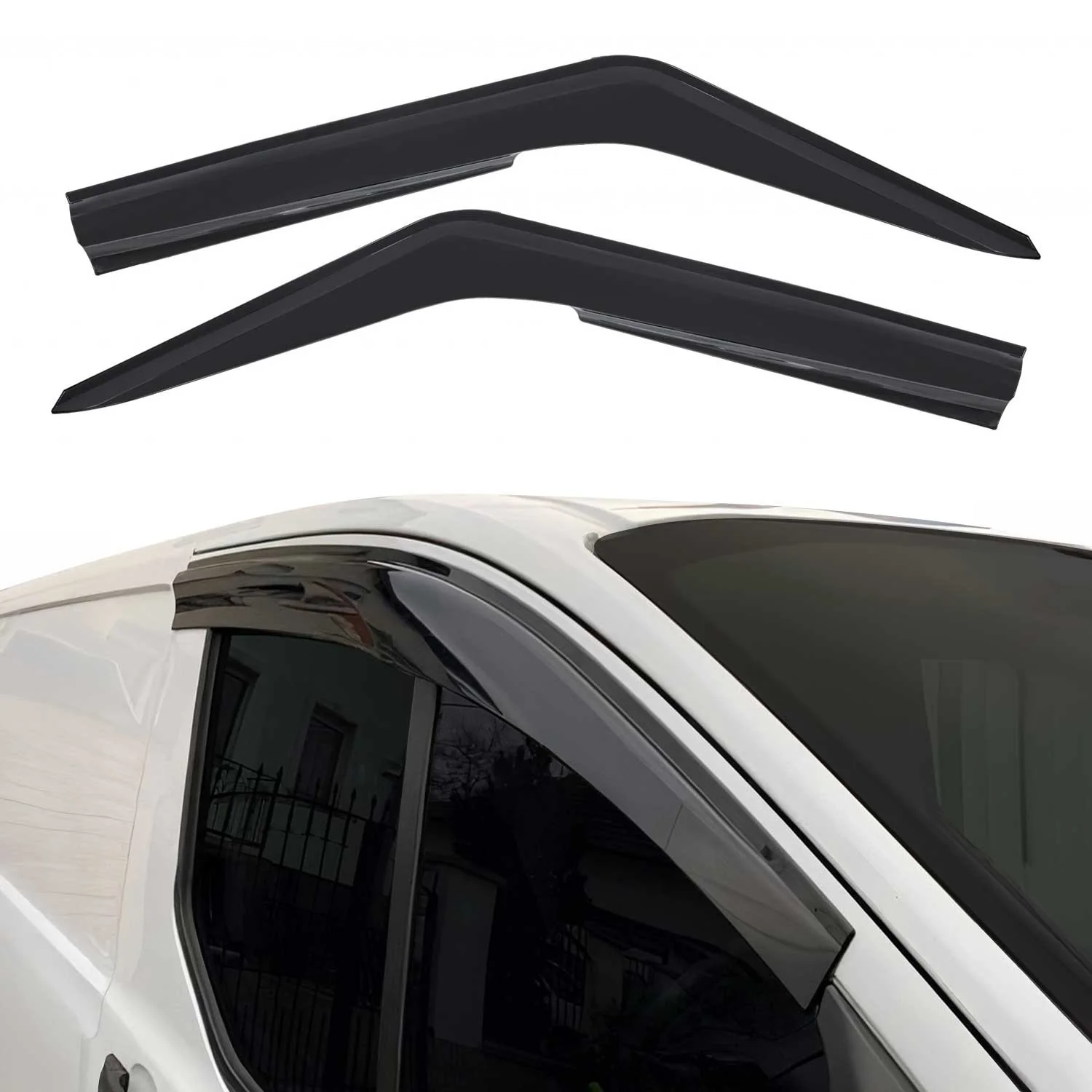 Windabweiser Regenabweiser für VW T4 Transporter 1990-2003 Schwarz 2tlg