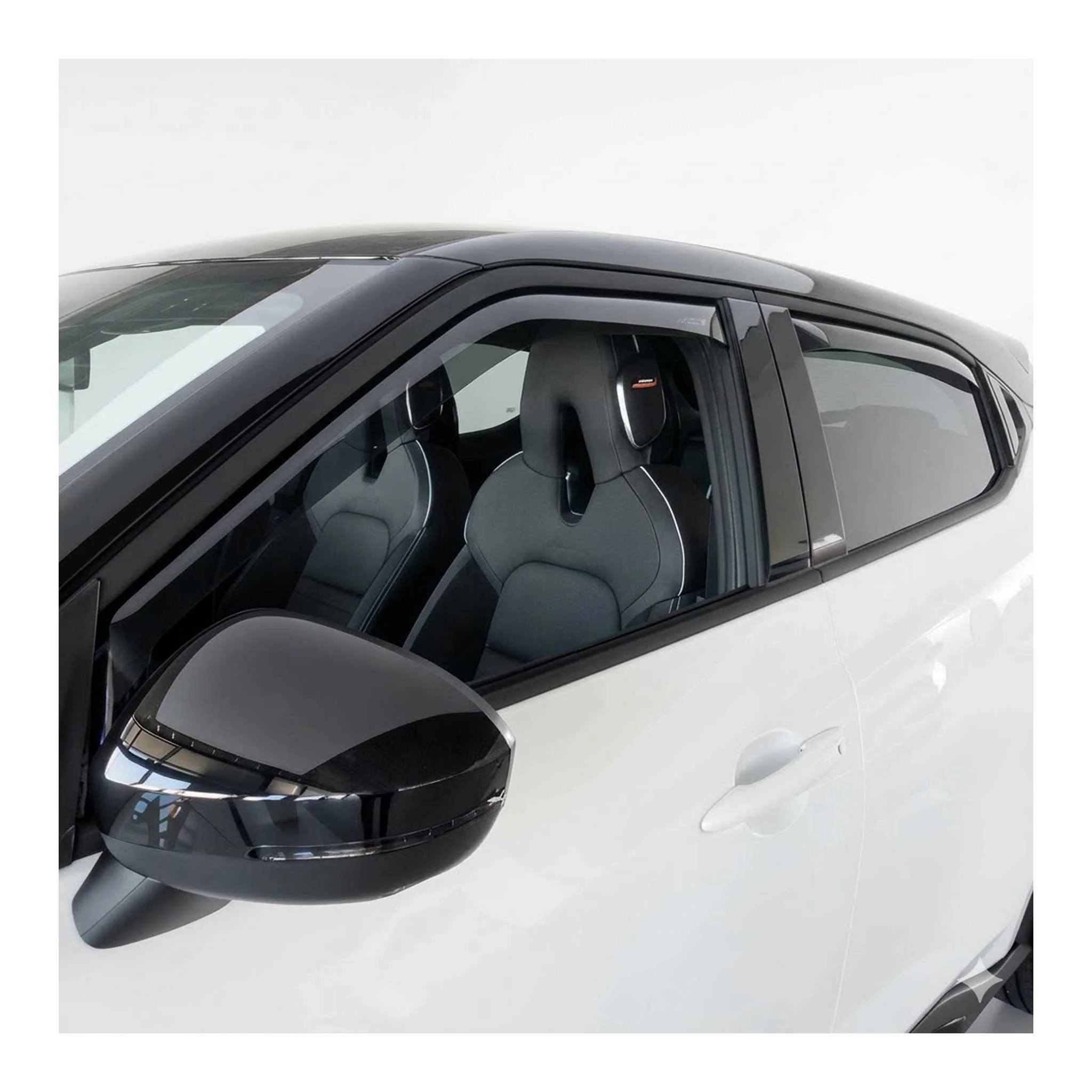 Windabweiser Regenabweiser für Nissan Qashqai J12 2021-2026 Dunkel Acryl 4tlg