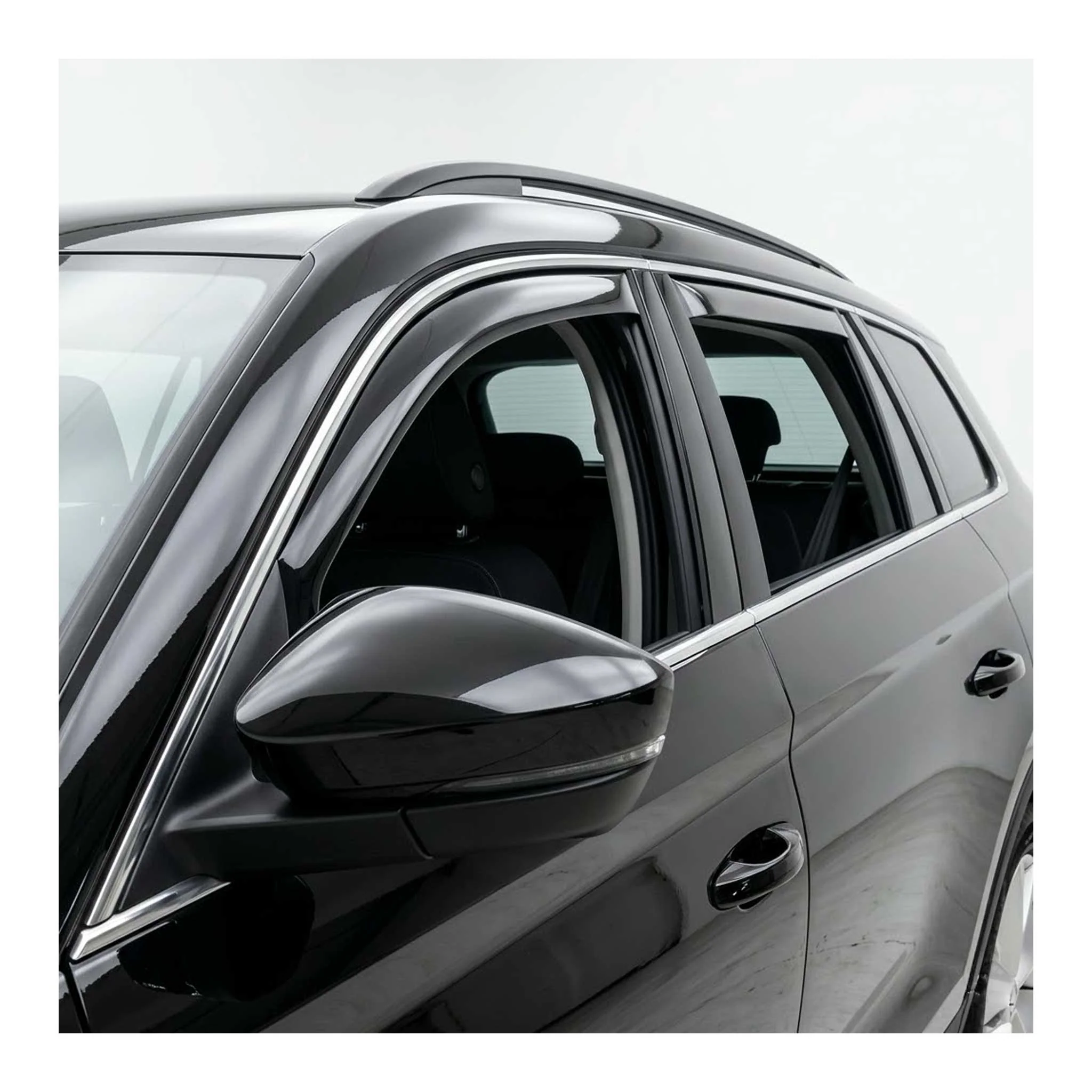 Windabweiser Regenabweiser für Skoda Kodiaq 2017-2023 Dunkel Acryl 4tlg
