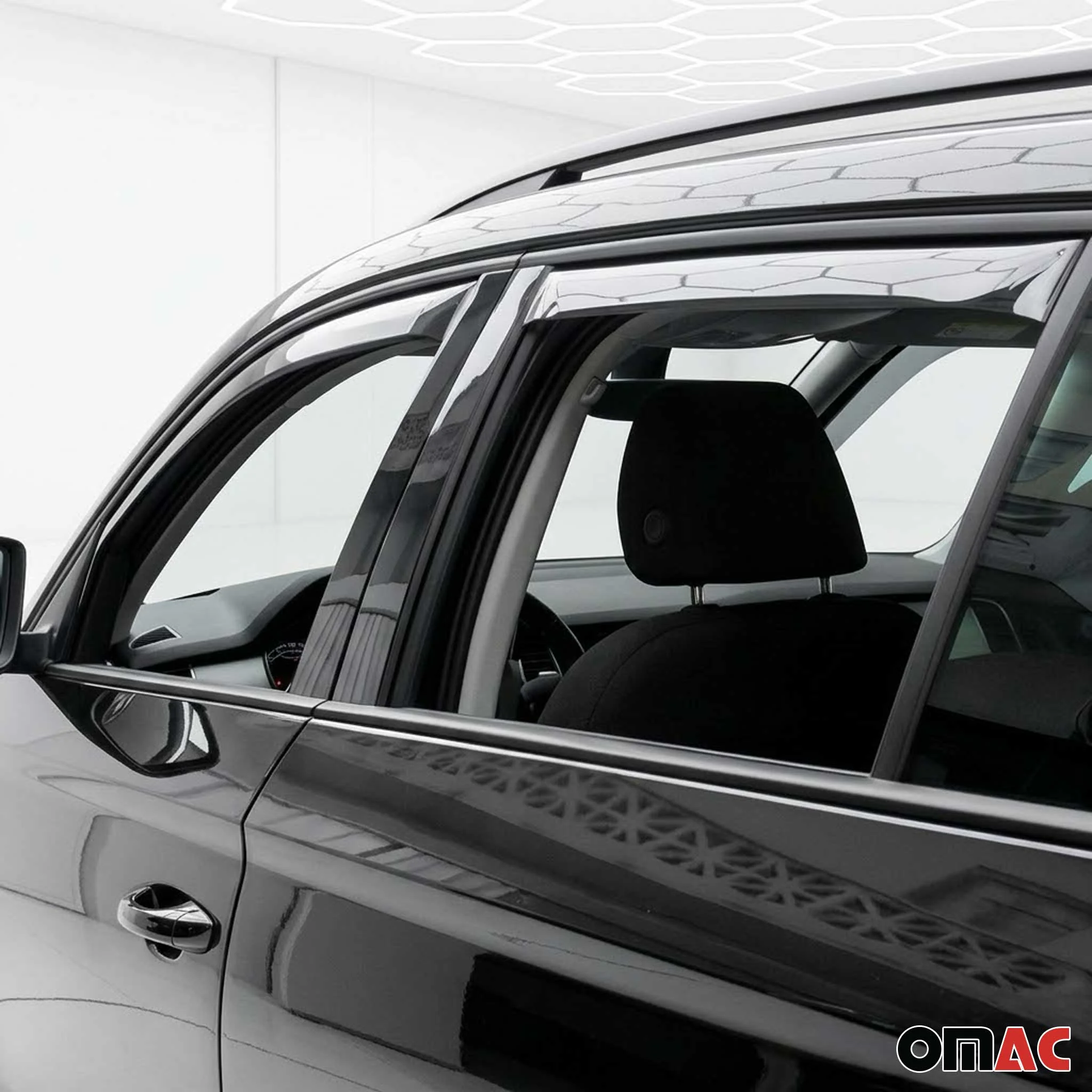 Windabweiser Regenabweiser für Skoda Kodiaq 2017-2023 Dunkel Acryl 4tlg - Image 6